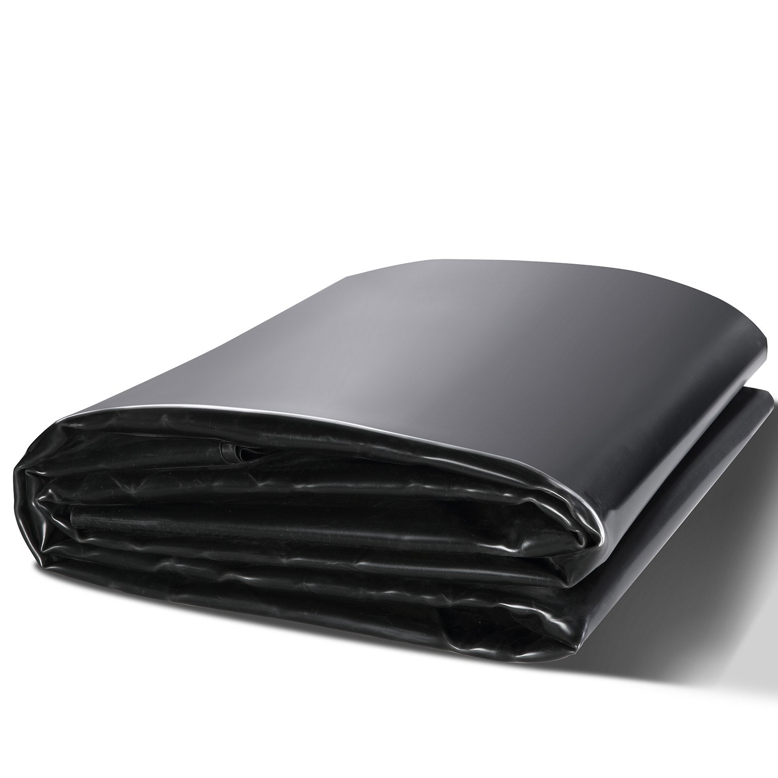 VEVOR Pond Liner, 6 x 7.6 m 45 Mil Thick, Pliable EPDM Material Pond Skins, Easy Cutting Underlayment for Fish or Koi Pond, Waterfall Base, Water Features, Water Gardens, Fountains, Black