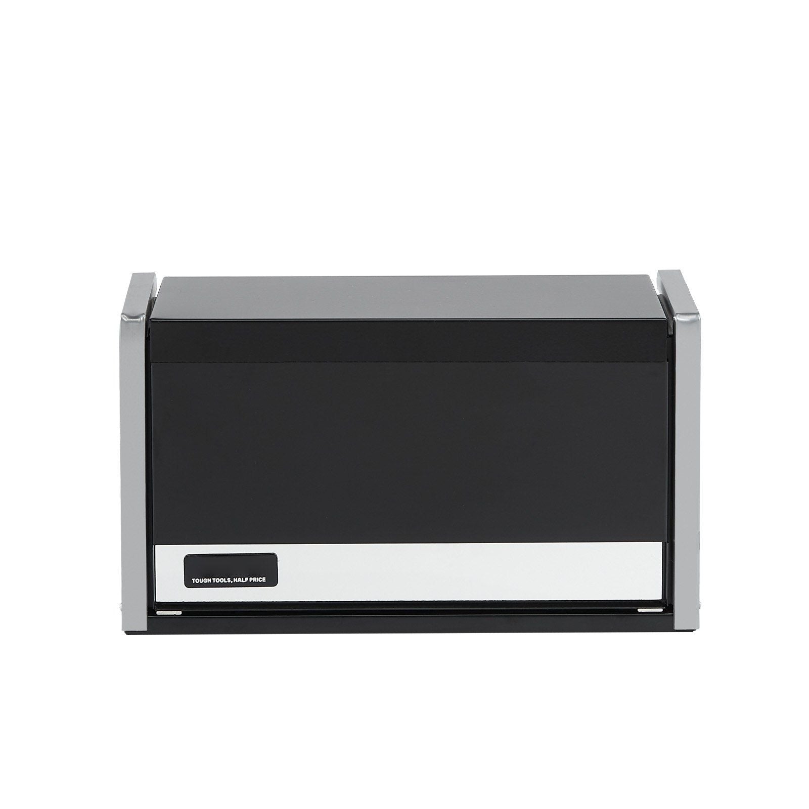 Metal Tool Box, 8.6-inch, Portable Metal Tool Box with 3 Drawers, Small Tool Chest with EVA Liners and PP Feet Pads, Heavy-Duty Steel With Ball Bearing Opening and Powder Coated Finish, Black