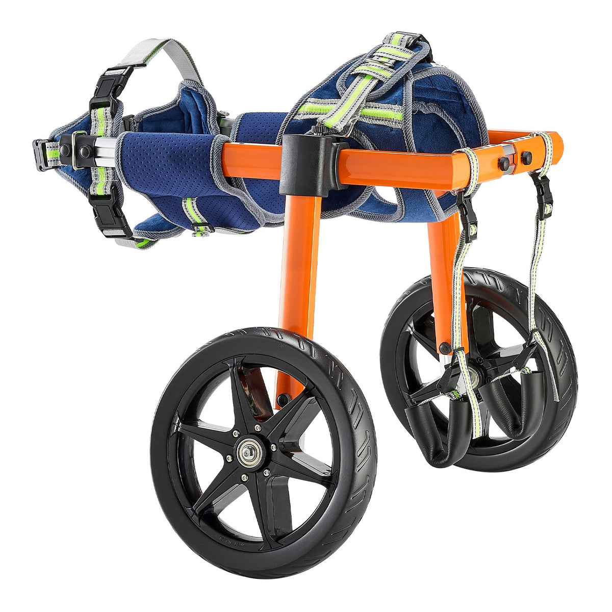 VEVOR Dog Wheelchair for Back Legs, Lightweight 2 Wheels Pet Wheelchair, Height, Width &amp; Length Adjustable, Dog Cart with Shock-Absorbing Wheels, for Injured, Disabled Dogs 15.8-21.7 kg, Medium