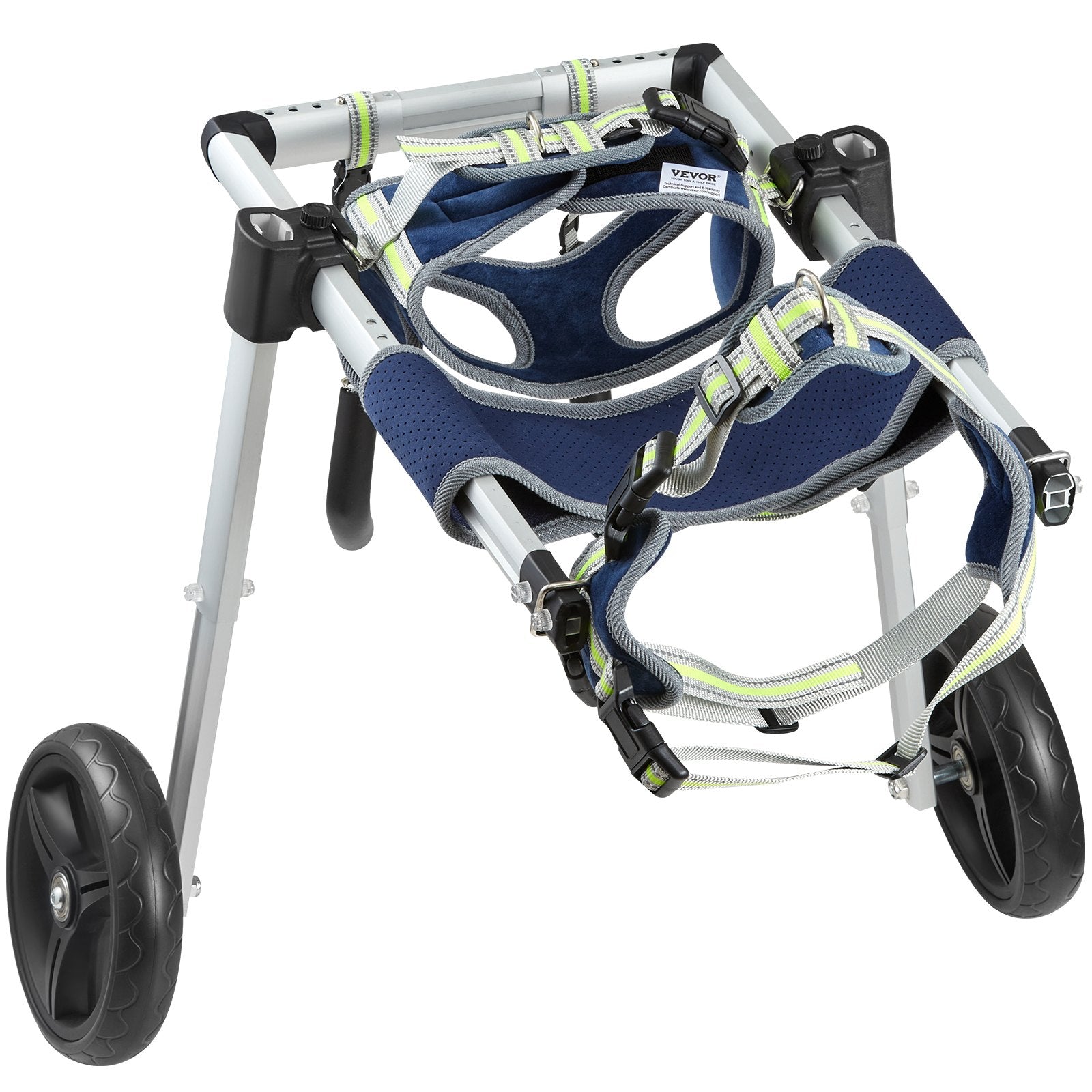 VEVOR 2 Wheels Dog Wheelchair for Back Legs, Pet Wheelchair Lightweight & Adjustable Assisting in Healing,  Dog Cart/Wheelchair for Injured, Disabled, Paralysis, Hind Limb Weak Pet(M)