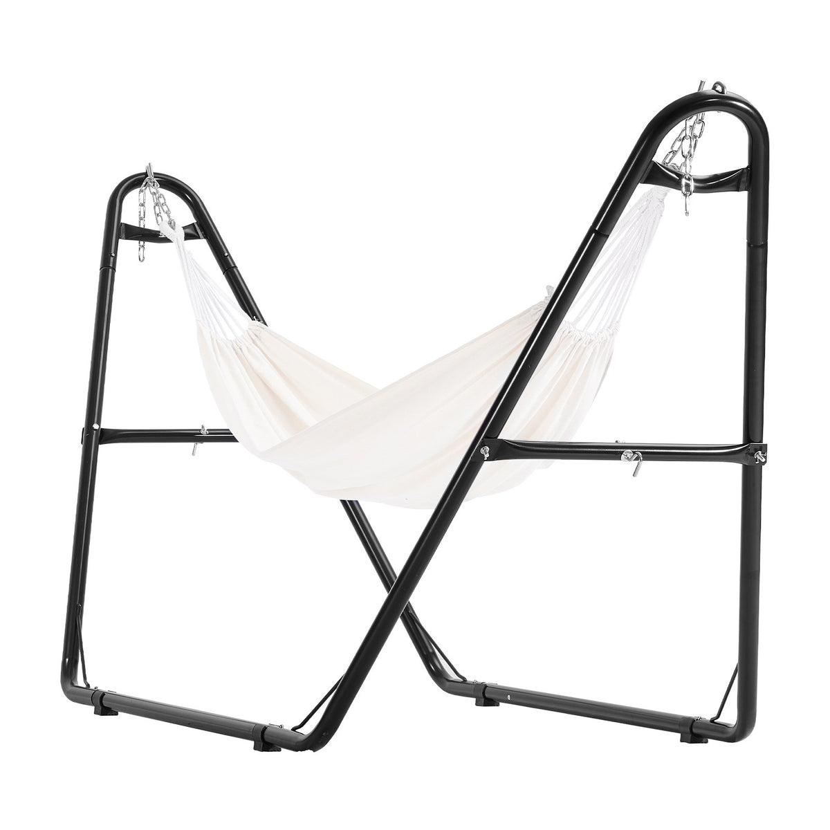VEVOR Universal 2 Person Hammock Stand, Adjustable Heavy Duty 550 lbs Capacity Hammock Stand Fits 8-13 ft Hammocks for Outdoor and Indoor Portable Hammock Stand with Chain, Hook, and Carrying Bag