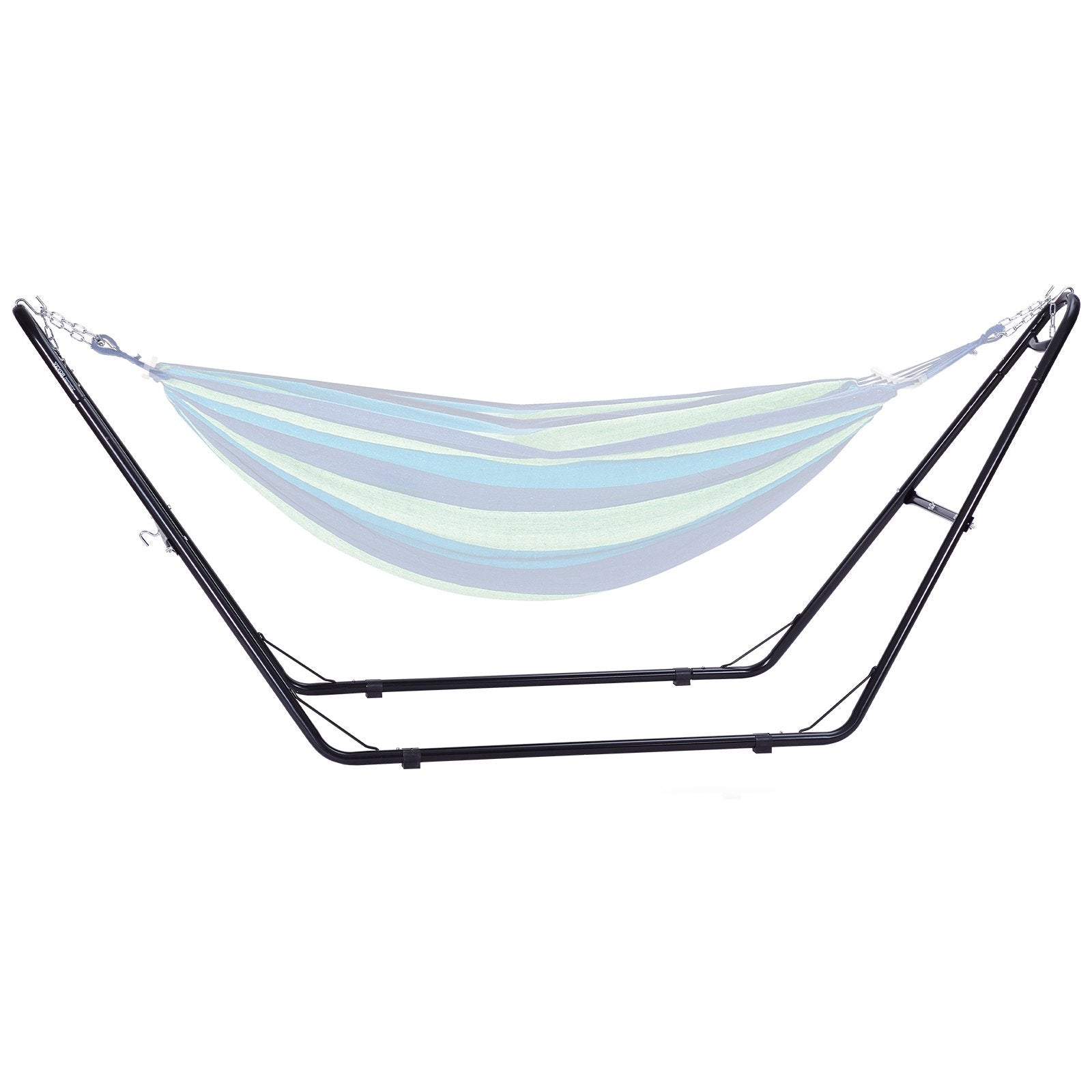 VEVOR Universal 2 Person Hammock Stand, Adjustable Heavy Duty 550 lbs Capacity Hammock Stand Fits 8-13 ft Hammocks for Outdoor and Indoor Portable Hammock Stand with Chain, Hook, and Carrying Bag