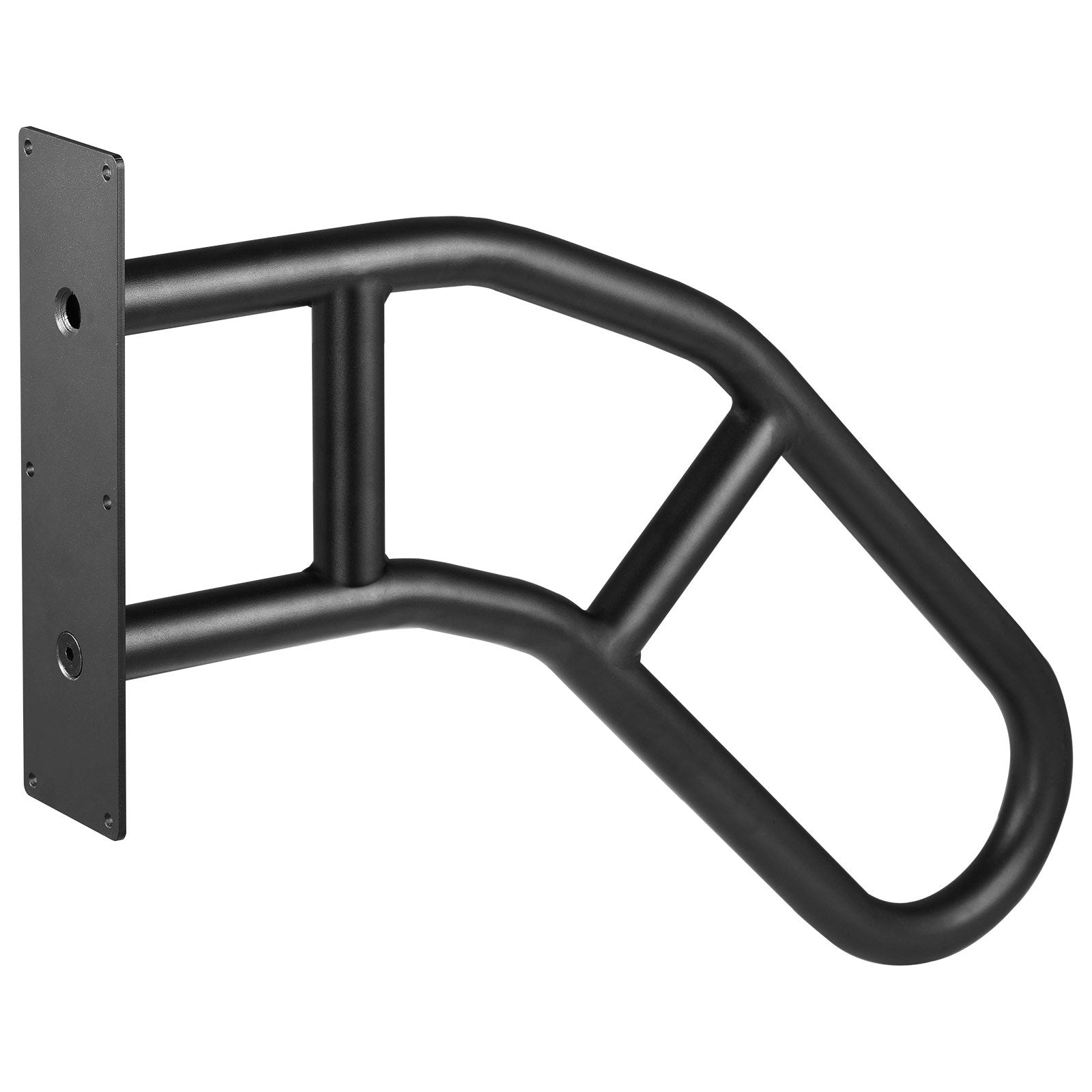 VEVOR Handrails for Outdoor Steps, 32" Length Wall Mount Safety Railings for 1-3 Steps, U-Shaped Handrail with Matte Black Finished, Stair Handrails for Kids, Elderly, Pregnant Women, Disabled