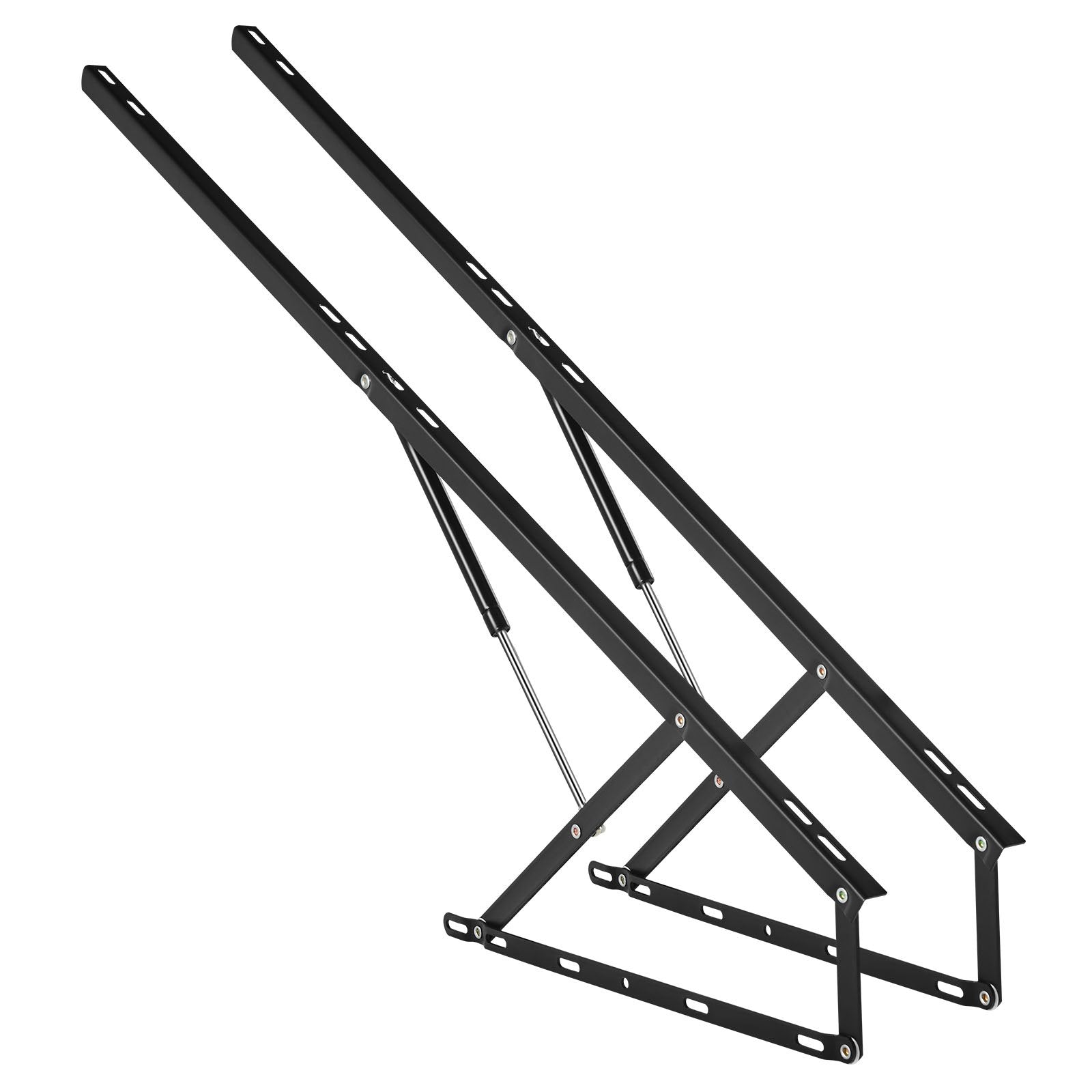 VEVOR Bed Lift, 1500x2000mm Compatible Extra-large Size 140kg Load Bearing, DIY Wall Bed Mechanical Hardware Kit Vertical Deluxe, Pneumatic Lever Heavy Duty Support, Folding for Guestroom