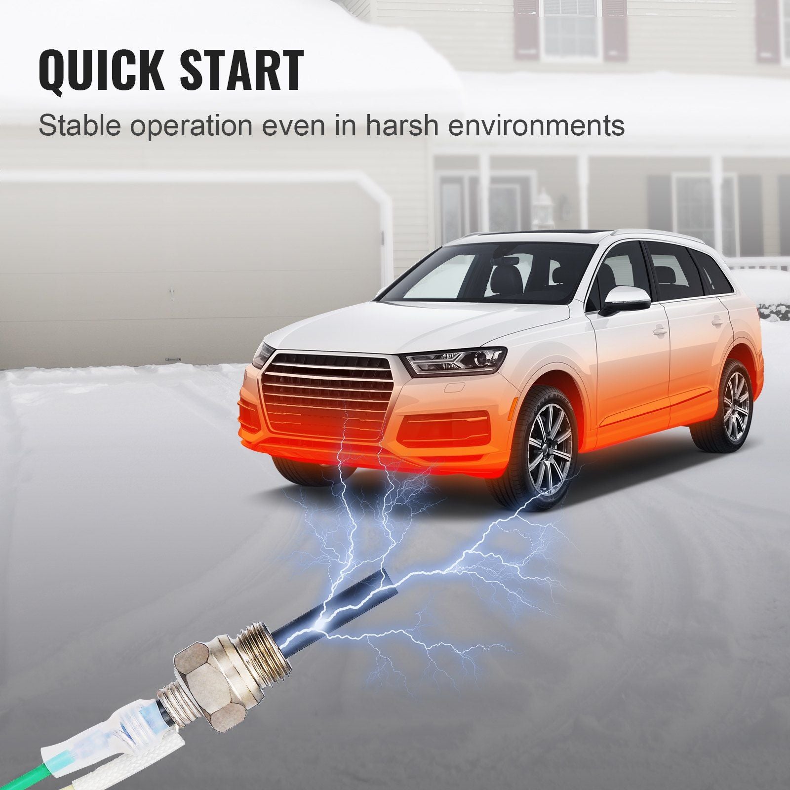 Diesel Heater Glow Plug Kit, Ceramic Glow Plug Repair Kit, Air Diesel Parking Heater Part with Removal Fitting Tool, Diesel Heater Rebuild Kit for 2KW/5KW/8KW Diesel Heater Replacement