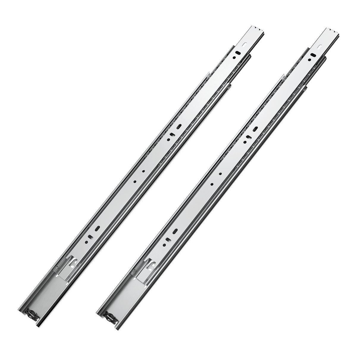 VEVOR Drawer Slides, 18 inch, 10 Pairs Full Extension Ball Bearing Cabinet Rails, 100 LB Load Capacity Heavy Duty Side Mount Dresser Drawer Slides, Drawer Track Runners for Kitchen DIY Replacement