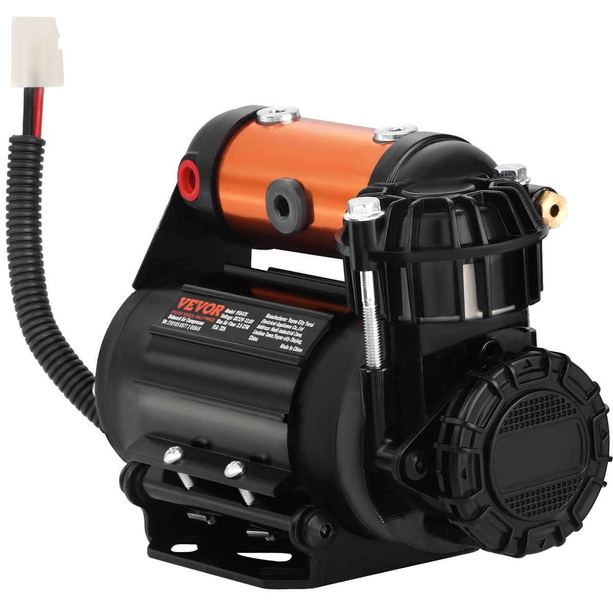VEVOR Onboard Air Compressor Kit 150PSI Offroad Air Compressor Portable Tire Inflator Heavy Duty 3.5CFM Air Pump for Jeep SUV 4x4 Vehicle Compatibility with Air tools, Air horns, Lockers