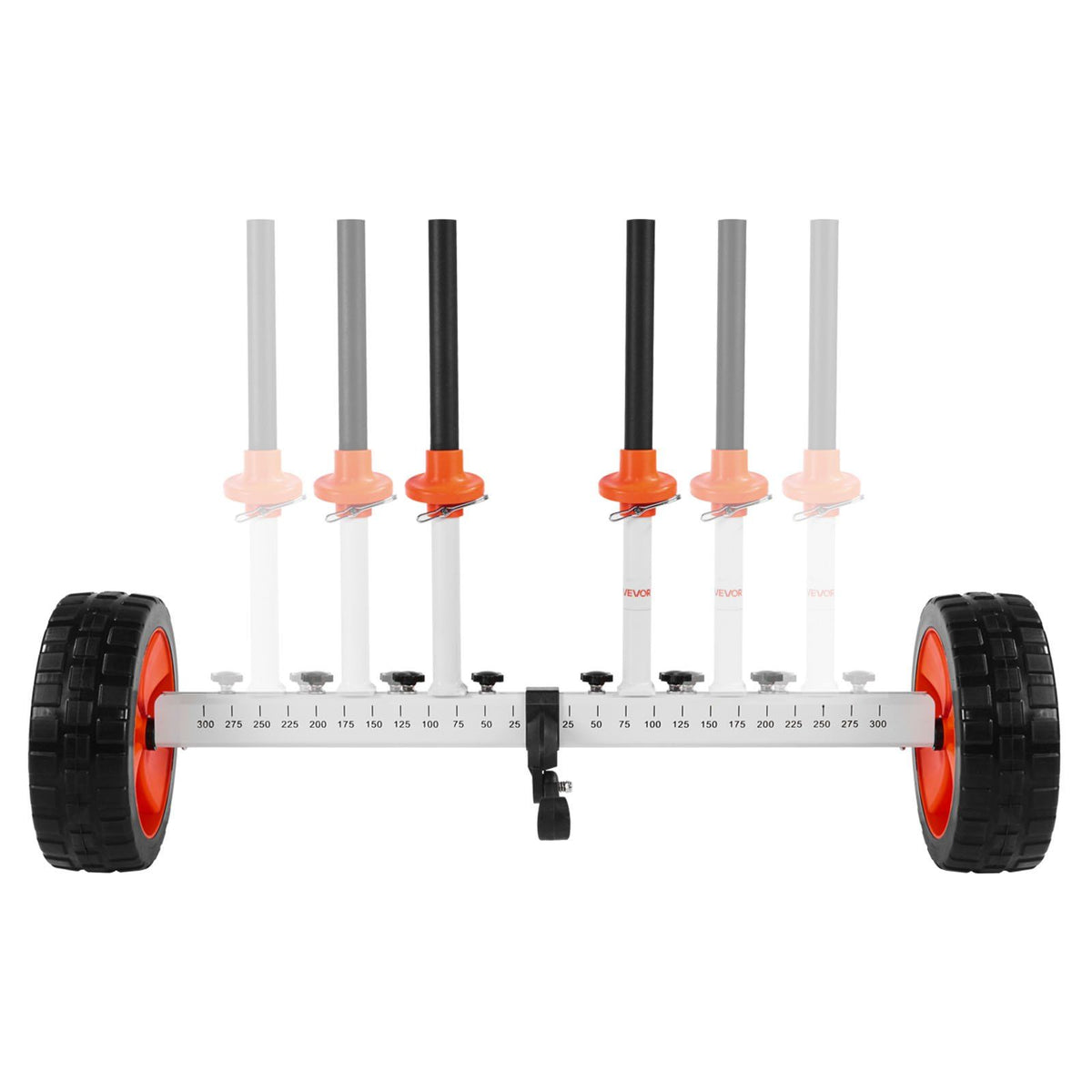 Kayak Cart, 104 kg Load Capacity, Canoe Cart Dolly with 25.4 cm Solid PU Tires &amp; Kickstand, Assembles &amp; Disassembles Within Seconds, Paddle Board Trolley for Kayaks, Canoes, Paddleboards