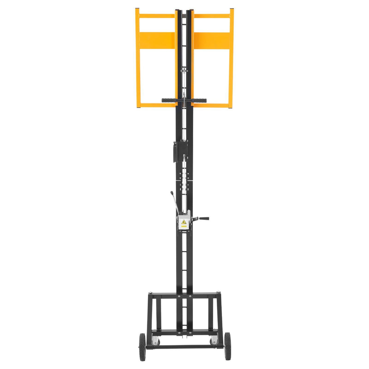 Drywall Lift, Heavy-Duty 68 kg Sheetrock Hoist for Wall Installation, One Person Drywall Installation, 1219x4878 mm Max. Panel Vertical Lifter with Wheels, Easy Transport (Yellow)