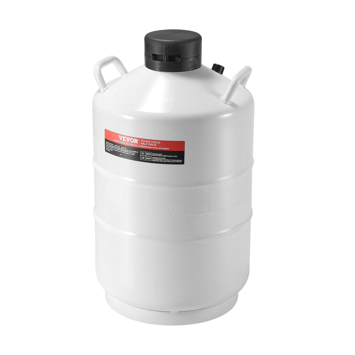 Liquid Nitrogen Tank, 20 L Aluminum Alloy Liquid Nitrogen Container, LN2 Tank Dewar with 6 Canisters and Carry Bag with Straps, Cryogenic Tank for Beauty Industry, Semen Preservation, Scientific