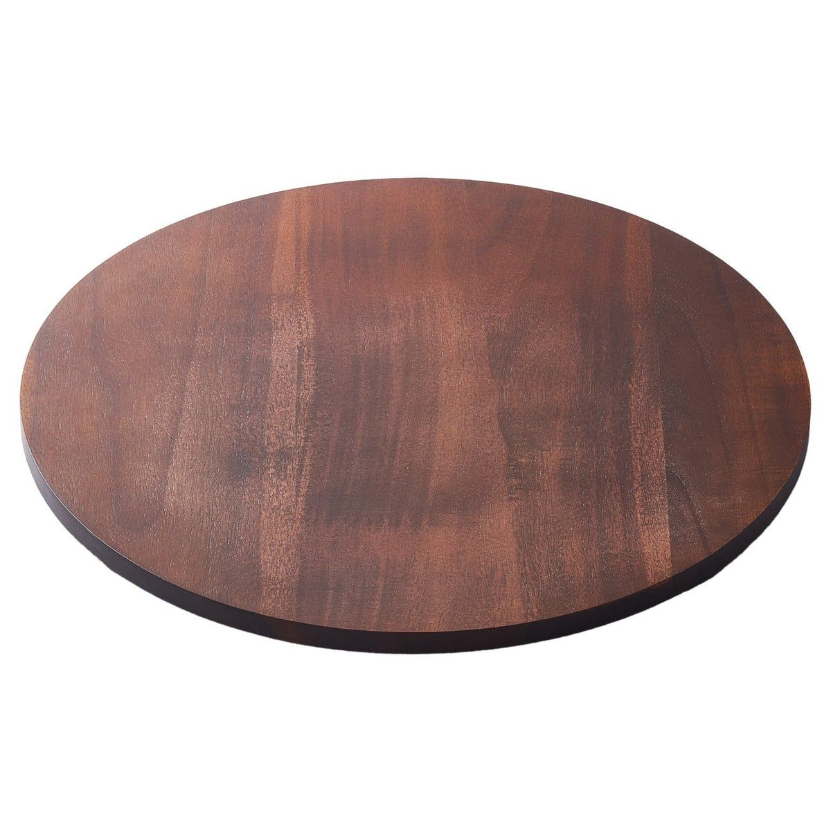 61 cm Wood Lazy Susan Turntable, 360° Rotation Round Clear Tabletop Rotating Tray, Acacia Wood Dining Table Centerpiece, Smooth and Silent Spin, for Family Gatherings, Banquets and Weddings