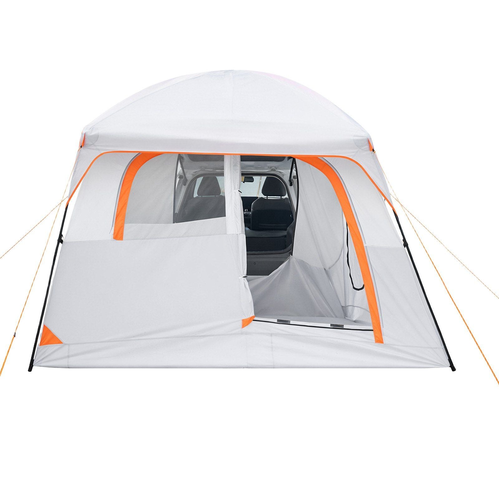 Large SUV Tent for 6 Person, 3.05 x 2.74m 3-Season SUV Tailgate Tent with Ventilated Doors & Mesh Windows, PU2000mm Waterproof Dual-Use Car Rear Hatch Tents for Outdoor Camping Hiking