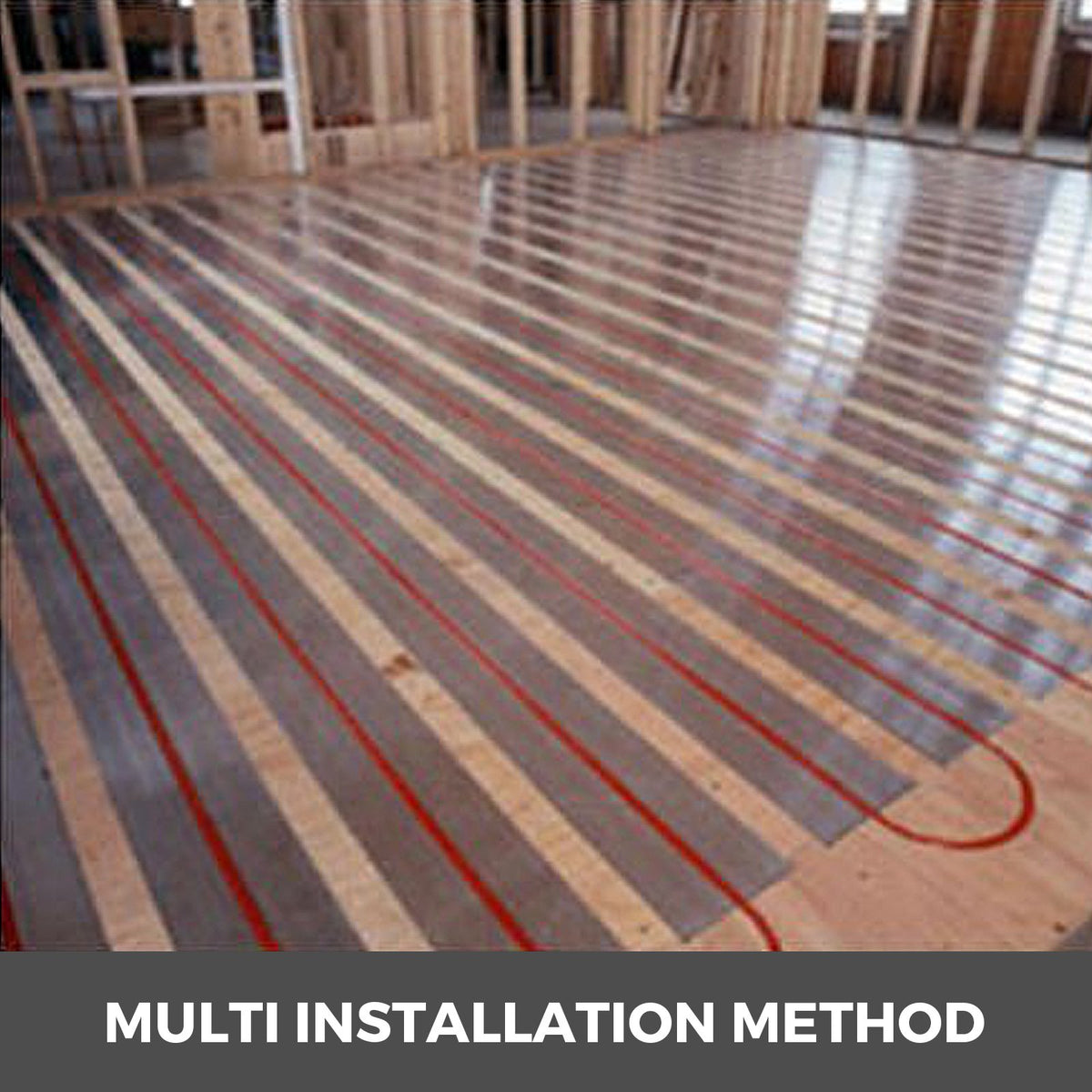 VEVOR Radiant Floor Heat Transfer Plates 4' 50 pcs Omega Aluminum for 1/2" PEX