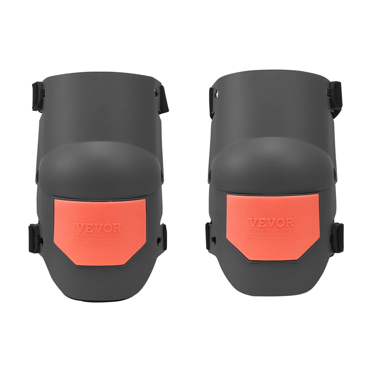 VEVOR Knee Pads for Work, Extra Thick Construction Knee Pads with Foam Cushion - Pro Protection &amp; Comfort, Work Knee Pads|Gardening Knee Pads|Flooring Knee Pads| for Men &amp; Women, Black and Orange