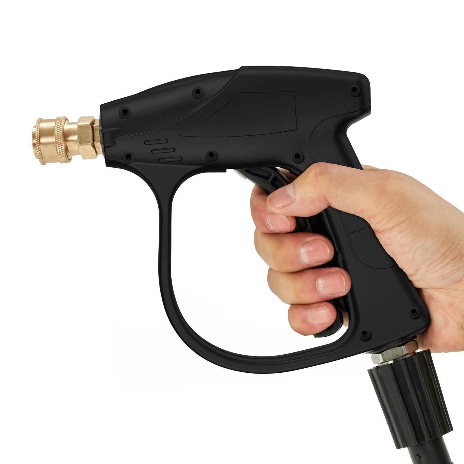 VEVOR 1/4'' High Pressure Washer Gun 4350PSI Power Wash Foam Spray w/ Nozzle