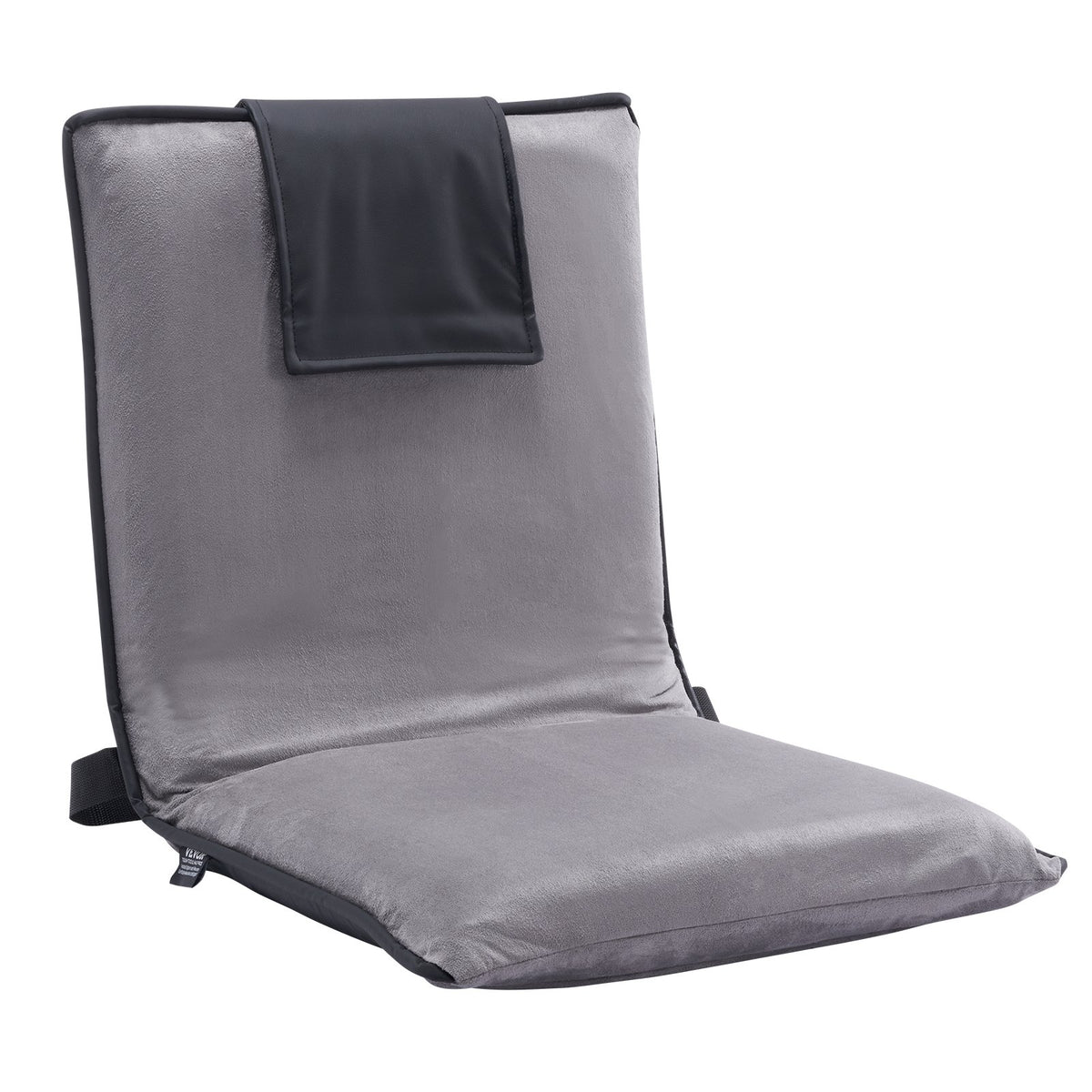 VEVOR Floor Chair, 6-Position Adjustable Meditation Chair with Back Support, Folding Sofa Chair for Reading TV Watching and Gaming, Portable Floor Seat Lounge Sofa Chair for Kids Teens Adults, Gray