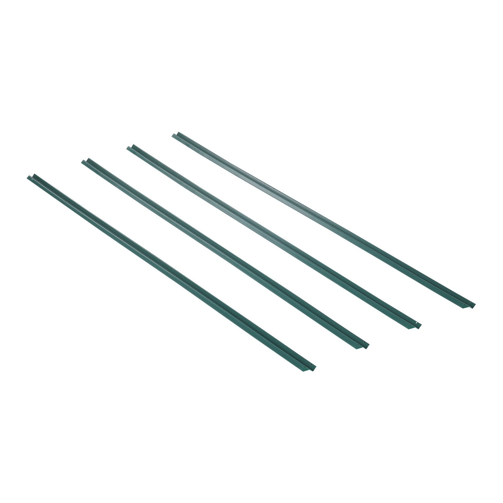 VEVOR Bottom Locking Privacy Slats, Single-Wall Vertical Bottom-Locking Slats for Chain-Link Fence, High-Density HDPE Chain Link Slats Ideally Fit 1.2 m High Fence for Garden Farm Sports Field(Green)