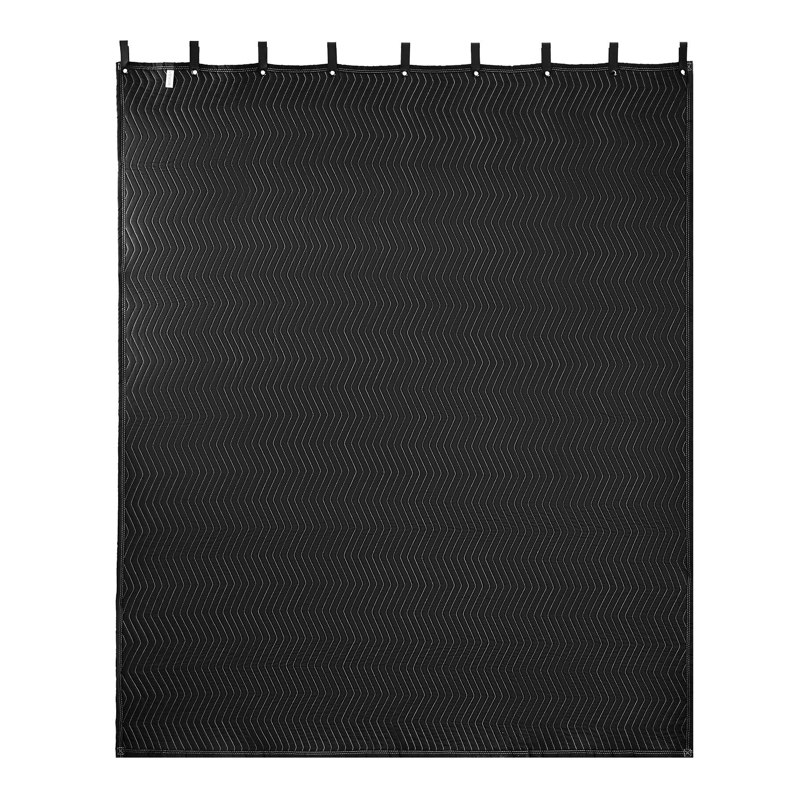 VEVOR 2 Pack Sound Dampening Blankets, 2438 x 2032 mm, Extra Large Soundproof Blanket with Grommets, Studio Grommeted Blanket with Cotton Filling, for Window, Door, Light Blocker, Music Recording