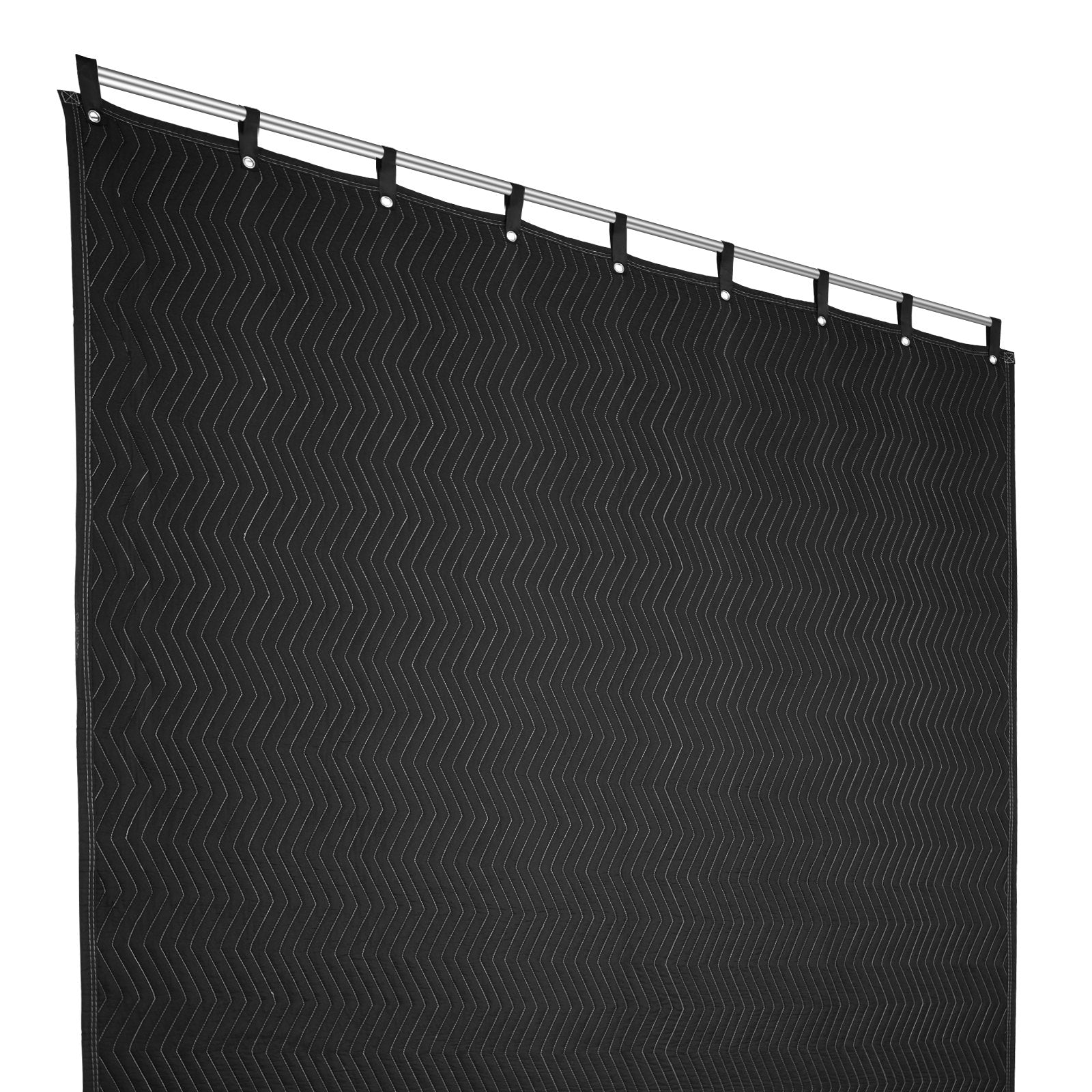 VEVOR Sound Dampening Blanket, 2438 x 2032 mm Extra Large Studio Grommeted Soundproof Blanket with Grommets, Light Blocker for Door Acoustic Noise Blocking Blanket Studio Sound Absorption Sheet, Black
