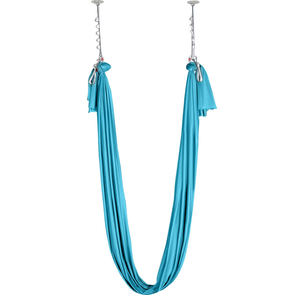 VEVOR Aerial Silk &amp; Yoga Swing, 10 m Length, Aerial Yoga Hammock Kit with 100gsm Nylon Fabric, Full Rigging Hardware &amp; Easy Set-up Guide, Antigravity Flying for All Levels Fitness Bodybuilding, Blue