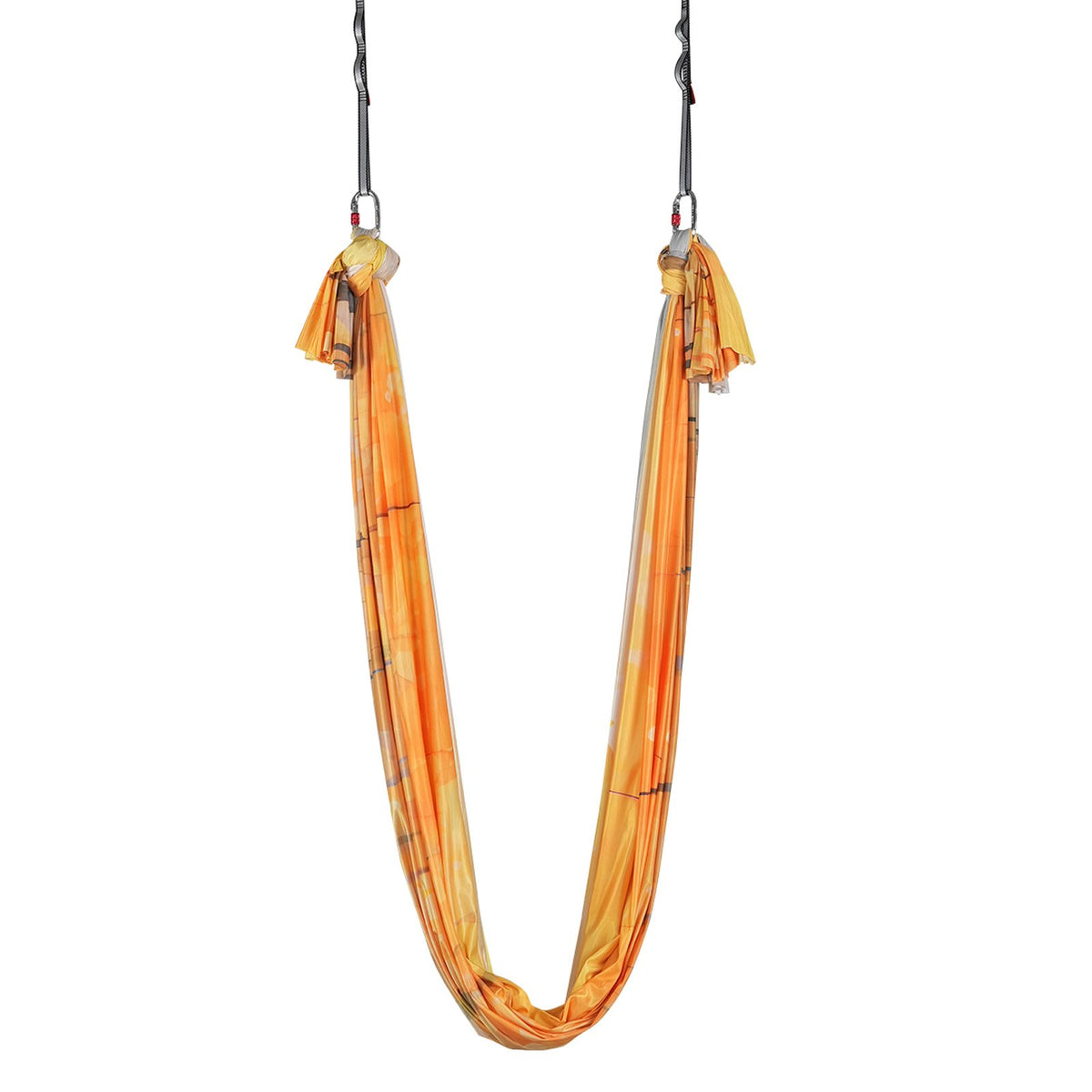 VEVOR Aerial Yoga Hammock &amp; Swing, 5 m Length, Aerial Yoga Starter Kit with 100gsm Nylon Fabric, Full Rigging Hardware &amp; Easy Set-up Guide, Antigravity Flying for All Levels Fitness Bodybuilding, Gold