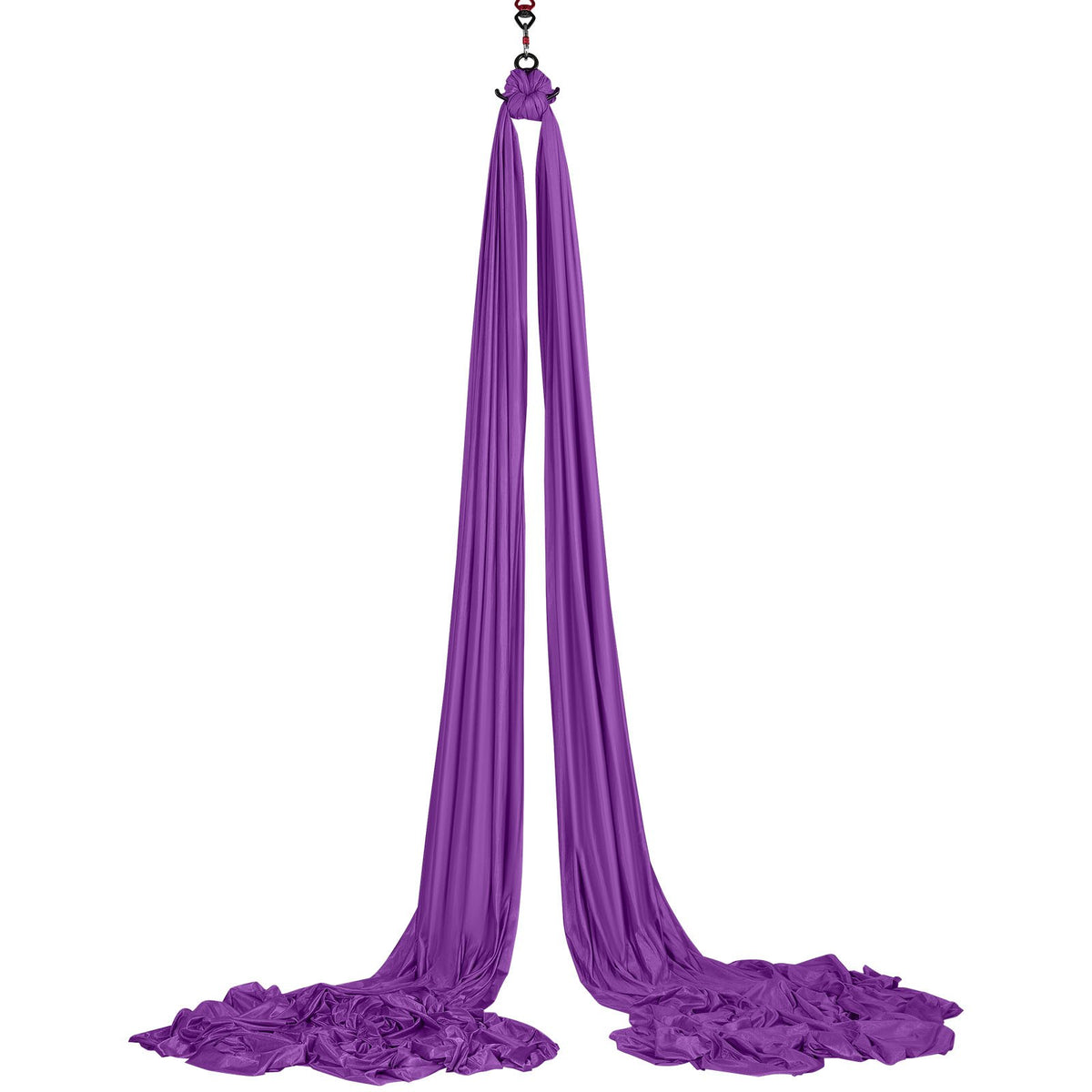 VEVOR Aerial Silk & Yoga Swing, 8 m Length, Aerial Yoga Hammock Kit with 100gsm Nylon Fabric, Full Rigging Hardware & Easy Set-up Guide, Antigravity Flying for All Levels Fitness Bodybuilding, Purple