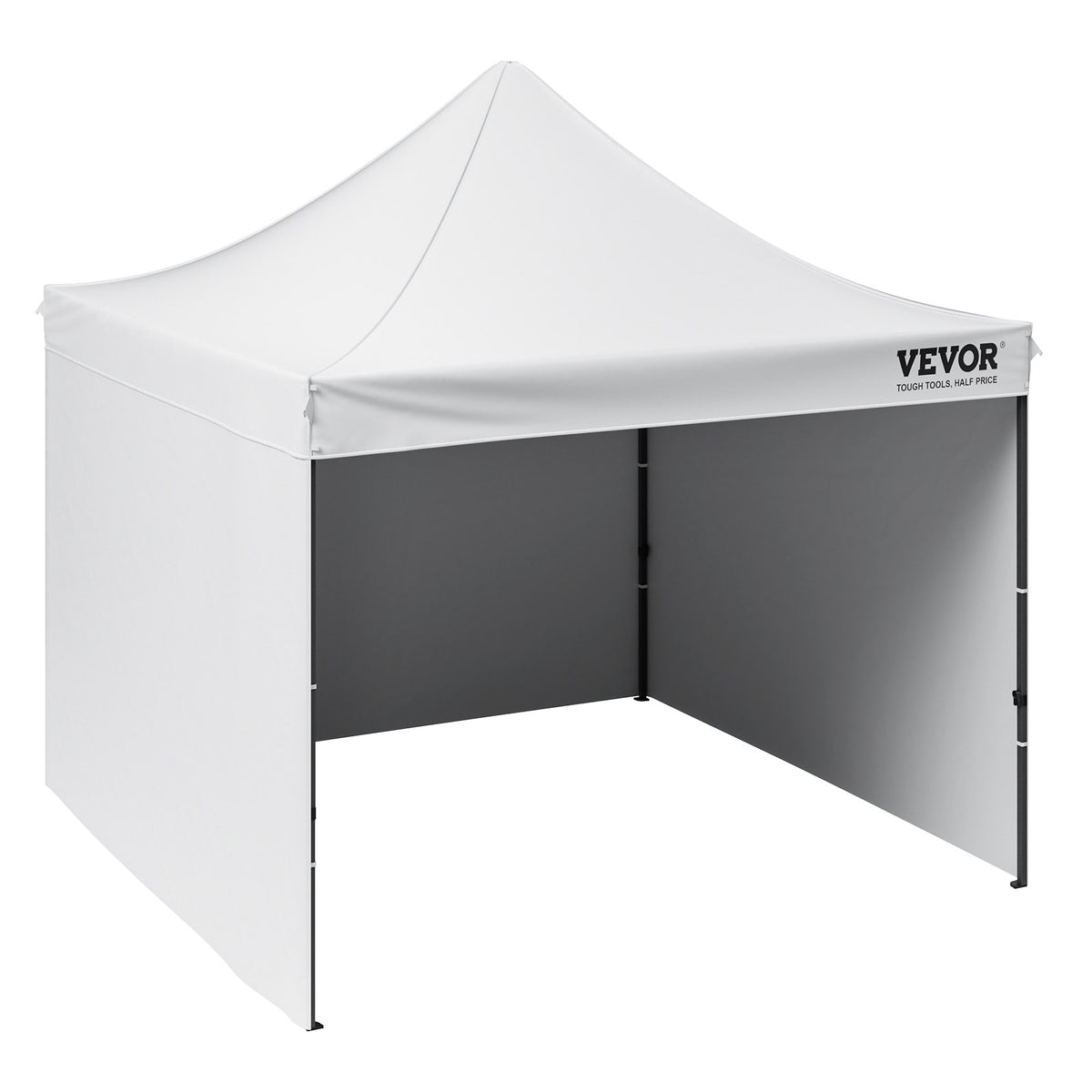 VEVOR Pop Up Canopy Tent Outdoor Gazebo Tent 10x10FT with Sidewalls & Bag White
