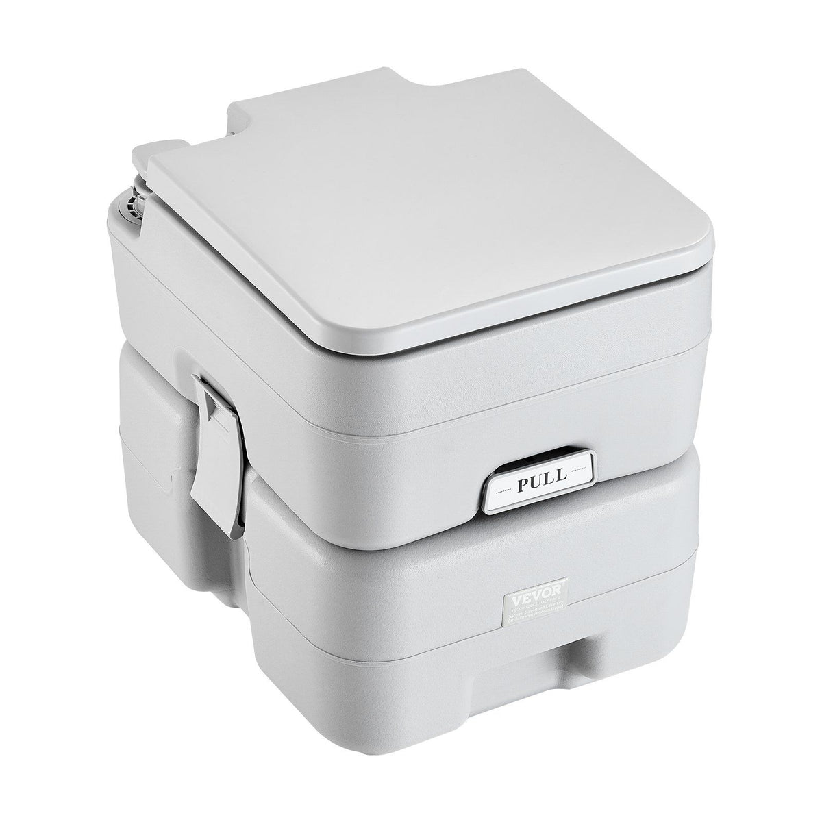 Portable Toilet for Camping, Porta Potty with Carry Bag, 5.3 Gal Waste Tank &amp; 3.2 Gal Flush Tank, Push-Button Pressurized Flush Commode, Leak-proof and Odourless Travel Toilet for Camping Car