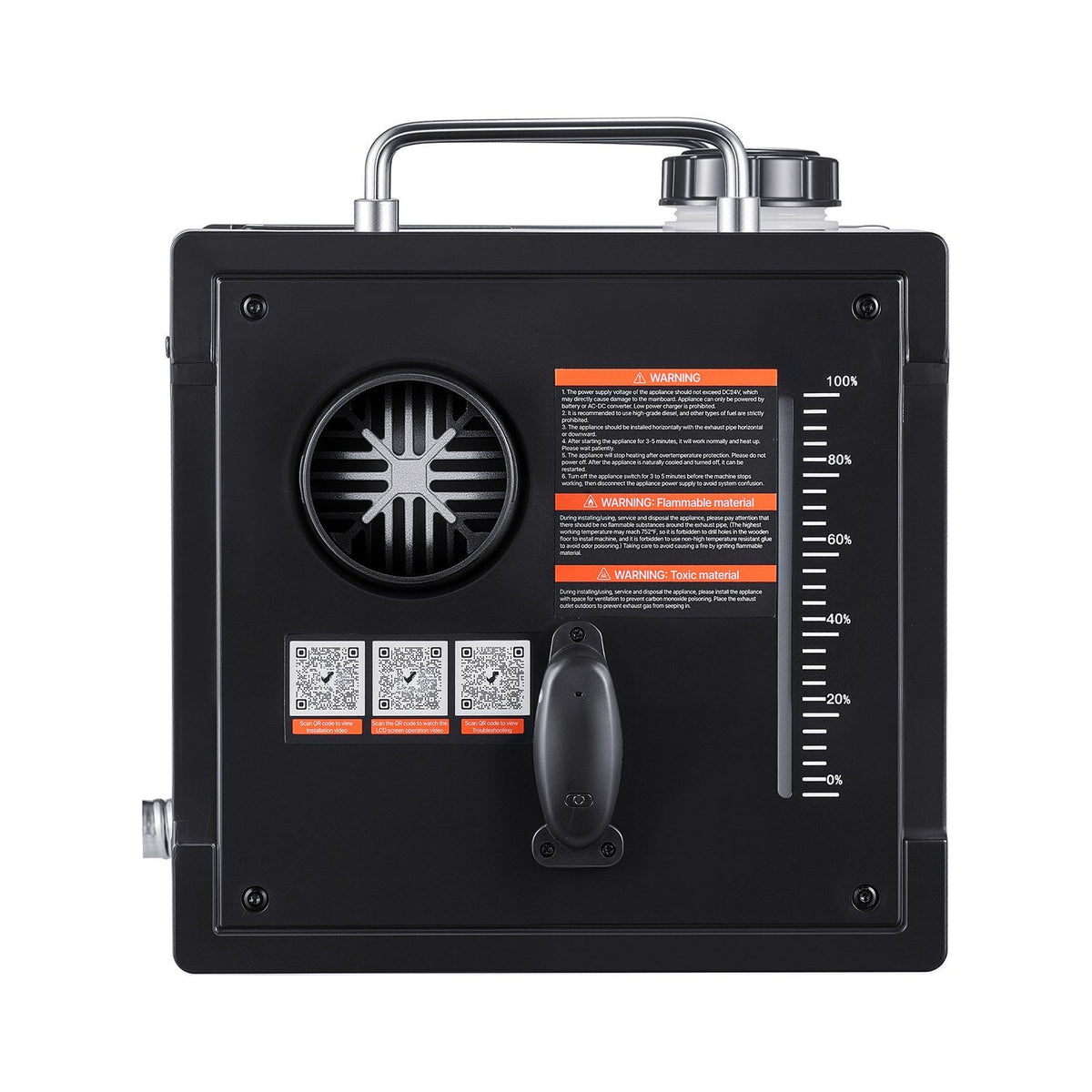 Diesel Heater, 8KW, DC 12V/24V, All in One Portable Diesel Air Heater with Bluetooth APP Control, Remote Control and LCD Screen, 7 L Fuel Tank for Trucks, Vans, RVs, Campers, and Garages