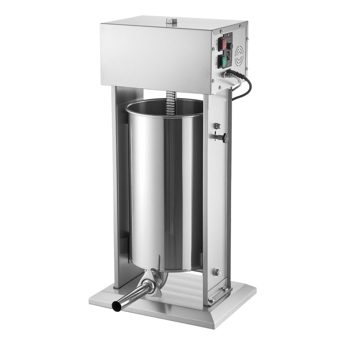 Electric Sausage Stuffer, 55 LBS / 25 L Vertical Meat Stuffer, Stepless Speed Control and Foot Pedal, Stainless Steel Heavy Duty Sausage Filler with 5 Stuffing Tubes, for Commercial &amp; Home Use