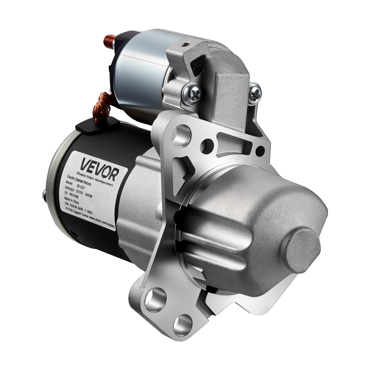 VEVOR Starter 17986, Starter Motor Replacement Compatible with Buick 3.6L V6 06-08, Cadillac SRX 3.0L V6 10-11, Chevrolet 3.6L V6 09-17, GMC Pontiac Saturn Suzuki, OEM 12588493 M000T35871 31100-78J00