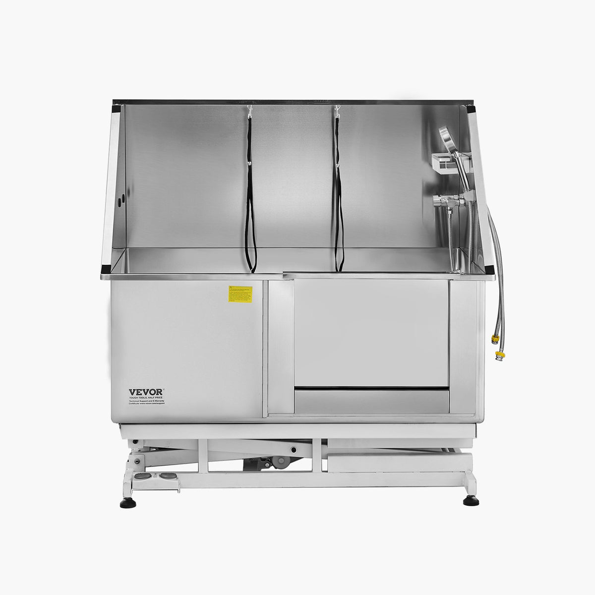 VEVOR 127 cm Electric Dog Grooming Bath Tub Stainless Steel w Water Filter