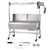 VEVOR Rotisserie Grill with Windscreen, BBQ Whole Pig Lamb Goat Charcoal Spit Grill, 35 Inch 90 Lbs Capacity, Electric 42W Motor Stainless Steel Roaster with Lockable Wheels, for Camping Outdoor
