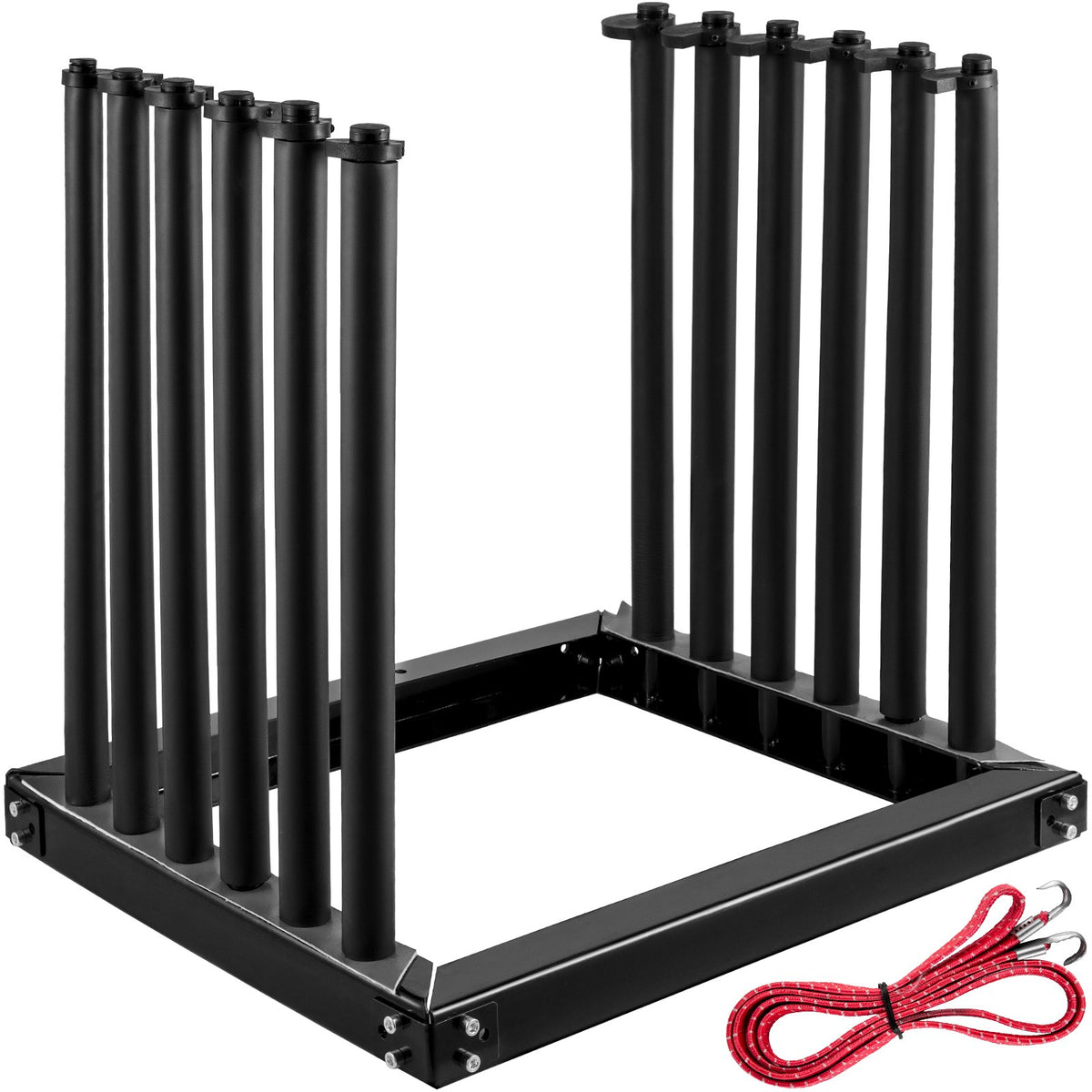 VEVOR Windshield Rack 5-Lite, Windshield Truck Rack Steel, Windshield Glass Rack 24-Inch Height, Windshield Rack for Truck with PVC Pad &amp; Foam Padding, Glass Rack for Truck, for Glass Transportation