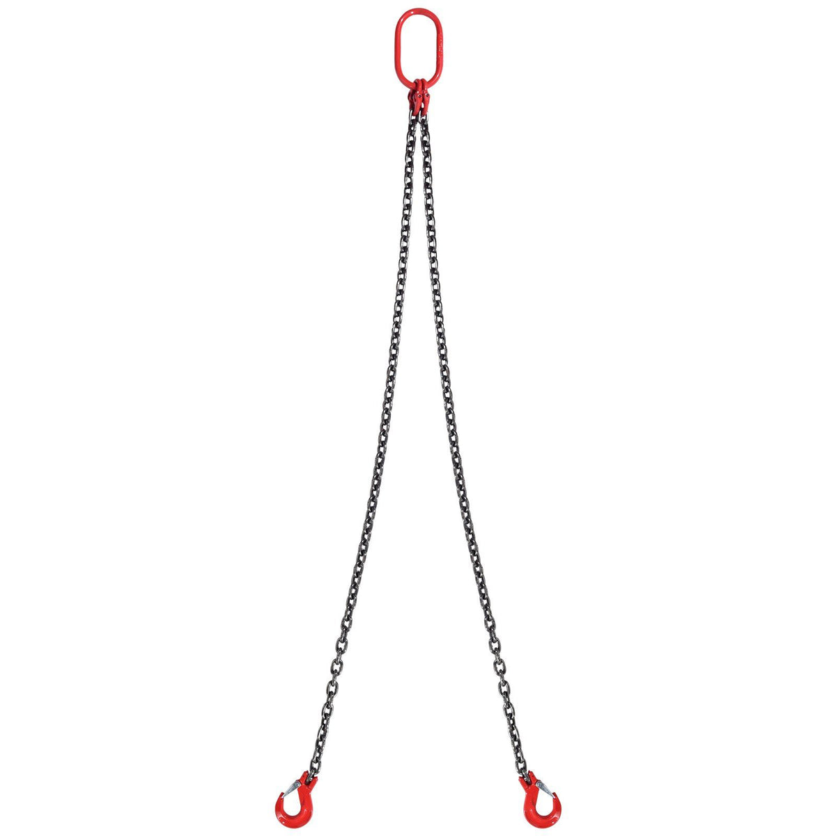 Chain Sling, 8 mm x 150 cm Lifting Chains with Hooks, G80 Engine Chain Hoist Lifts, 3 Ton Capacity Lifting Sling Chains for Engine Hoist, Engine Lift Chain with 2 Leg Grab Hooks, Heavy Duty