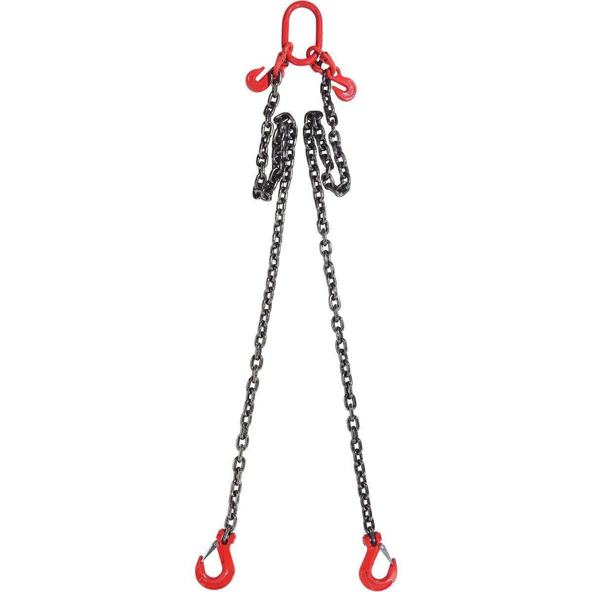 VEVOR Chain Sling, 10 mm x 180 cm Lifting Chains with Hooks, G80 Engine Chain Hoist Lifts, 5 Ton Lifting Sling Chains for Engine Hoist, Engine Lift Chain with 2 Leg Grab Hooks and Adjusters Heavy Duty