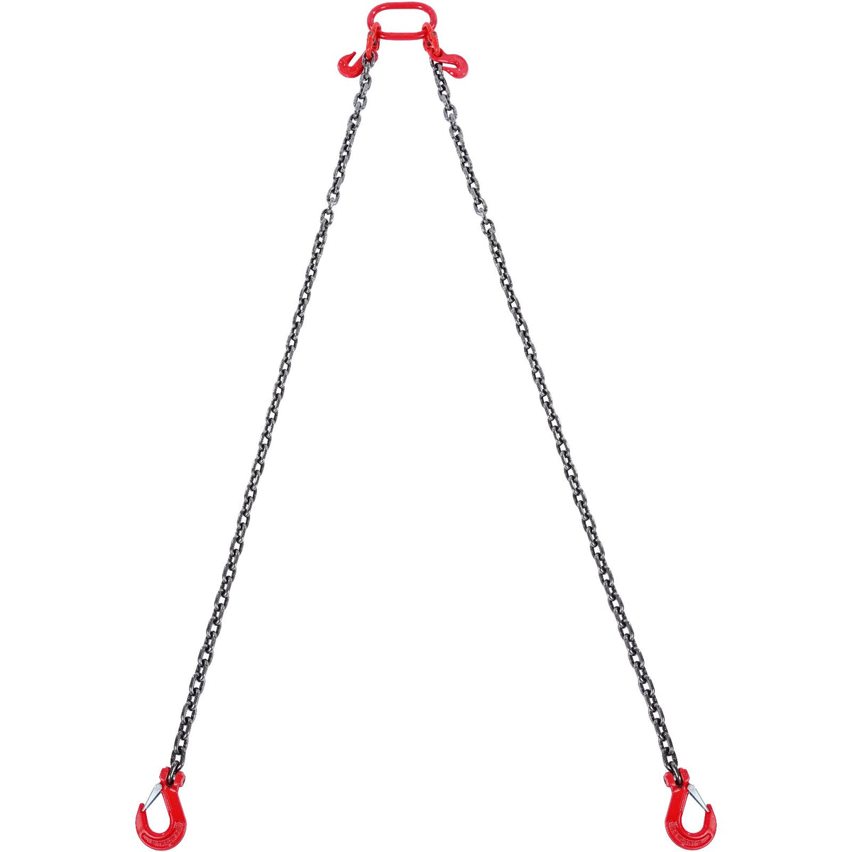 VEVOR Chain Sling, 10 mm x 180 cm Lifting Chains with Hooks, G80 Engine Chain Hoist Lifts, 5 Ton Lifting Sling Chains for Engine Hoist, Engine Lift Chain with 2 Leg Grab Hooks and Adjusters Heavy Duty