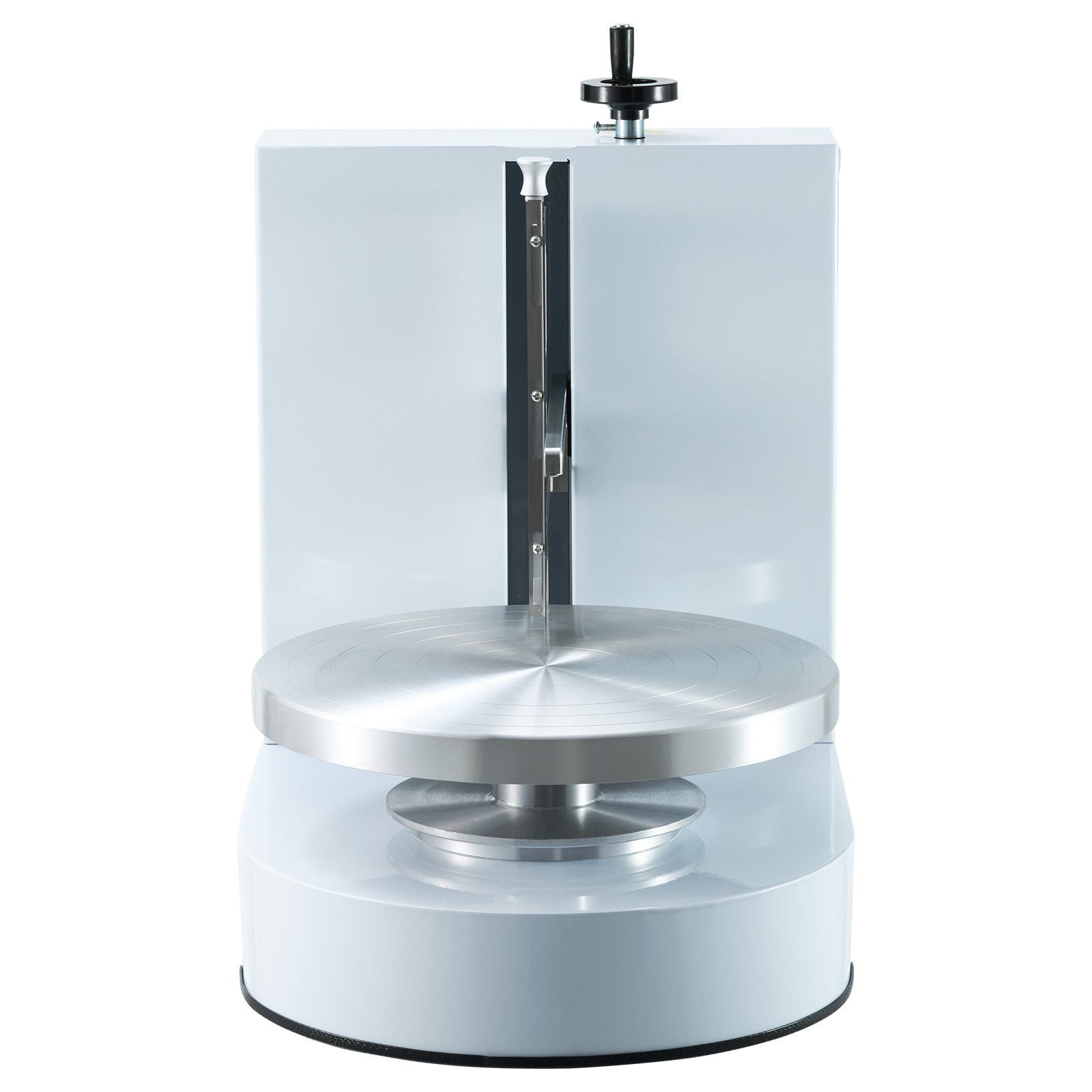 Cake Decorating Machine, Cake Cream Spreading Coating Smearing Machine, Low Noise Cake Frosting Machine, Turntable with Adjustable Scraper, for 4" to 12" Cake, 25-320RPM Rotating Speed, White