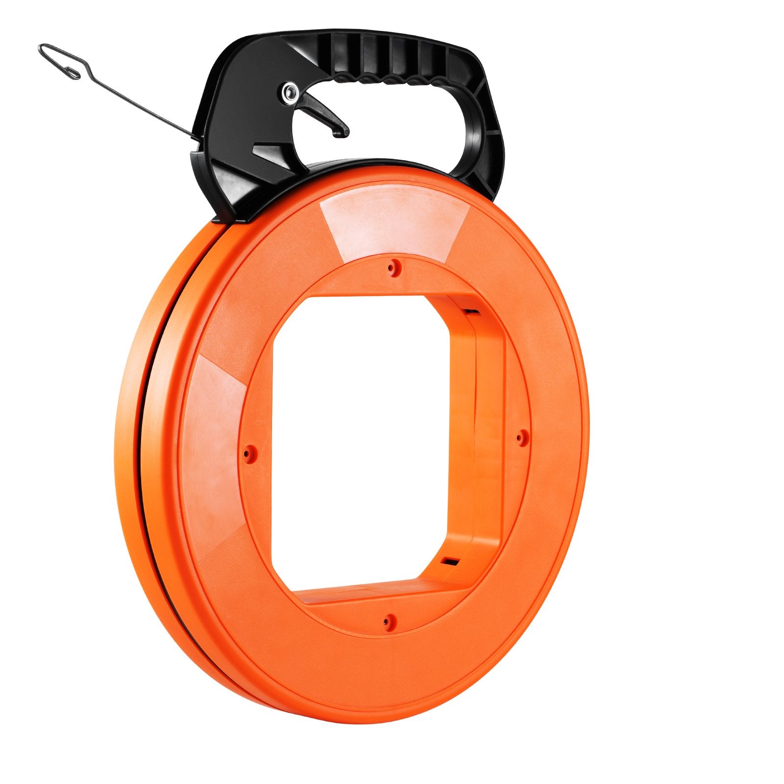 VEVOR Fish Tape, 36.58 m, 3 mm, Steel Wire Puller with Optimized Housing and Handle, Easy-to-Use Cable Puller Tool, Flexible Wire Fishing Tools for Walls and Electrical Conduit, Non-Conductive