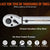 VEVOR Torque Wrench, 3/8-inch Drive Click Torque Wrench 10-80ft.lb/14-110n.m, Dual-Direction Adjustable Torque Wrench Set, Mechanical Dual Range Scales Torque Wrench Kit with Adapters Extension Rod