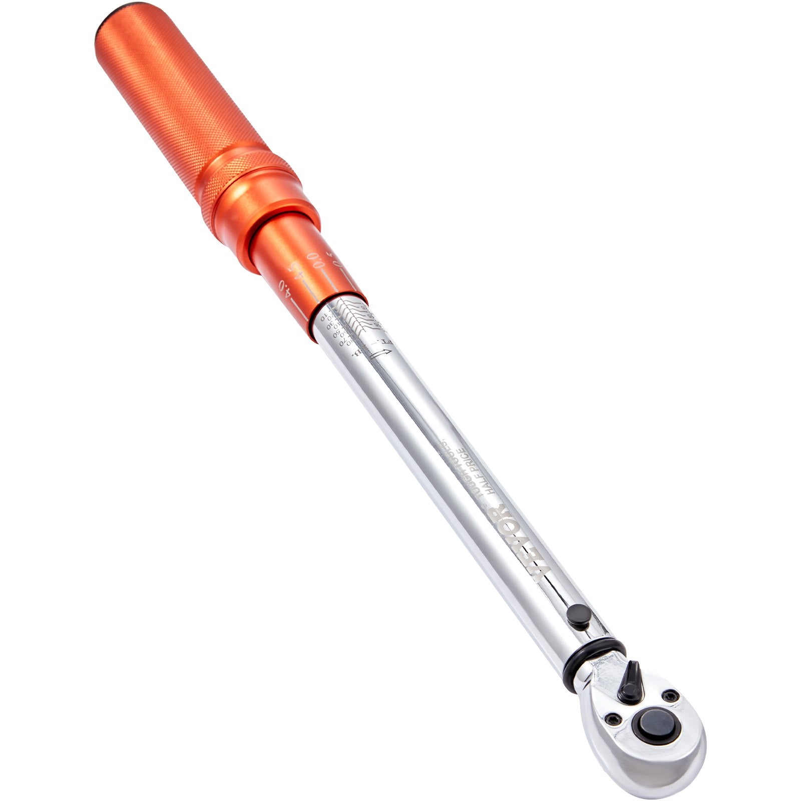 VEVOR Torque Wrench, 3/8-inch Drive Click Torque Wrench 10-80ft.lb/14-110n.m, Dual-Direction Adjustable Torque Wrench Set, Mechanical Dual Range Scales Torque Wrench Kit with Adapters Extension Rod