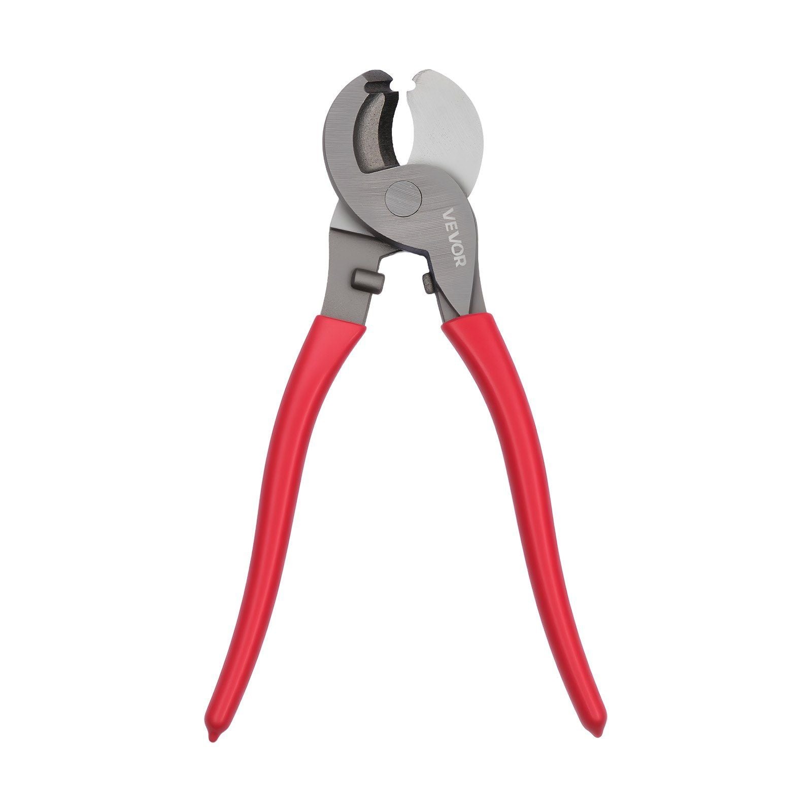 High Leverage Cable Cutter, 235 mm Compact, Forged Blades and PVC-Coated Handles, Heavy Duty Cable Cutting Pliers Tool for 4/0 AWG Aluminum, 2/0 AWG Soft Copper and 100-Pair 24AWG Comm Cable