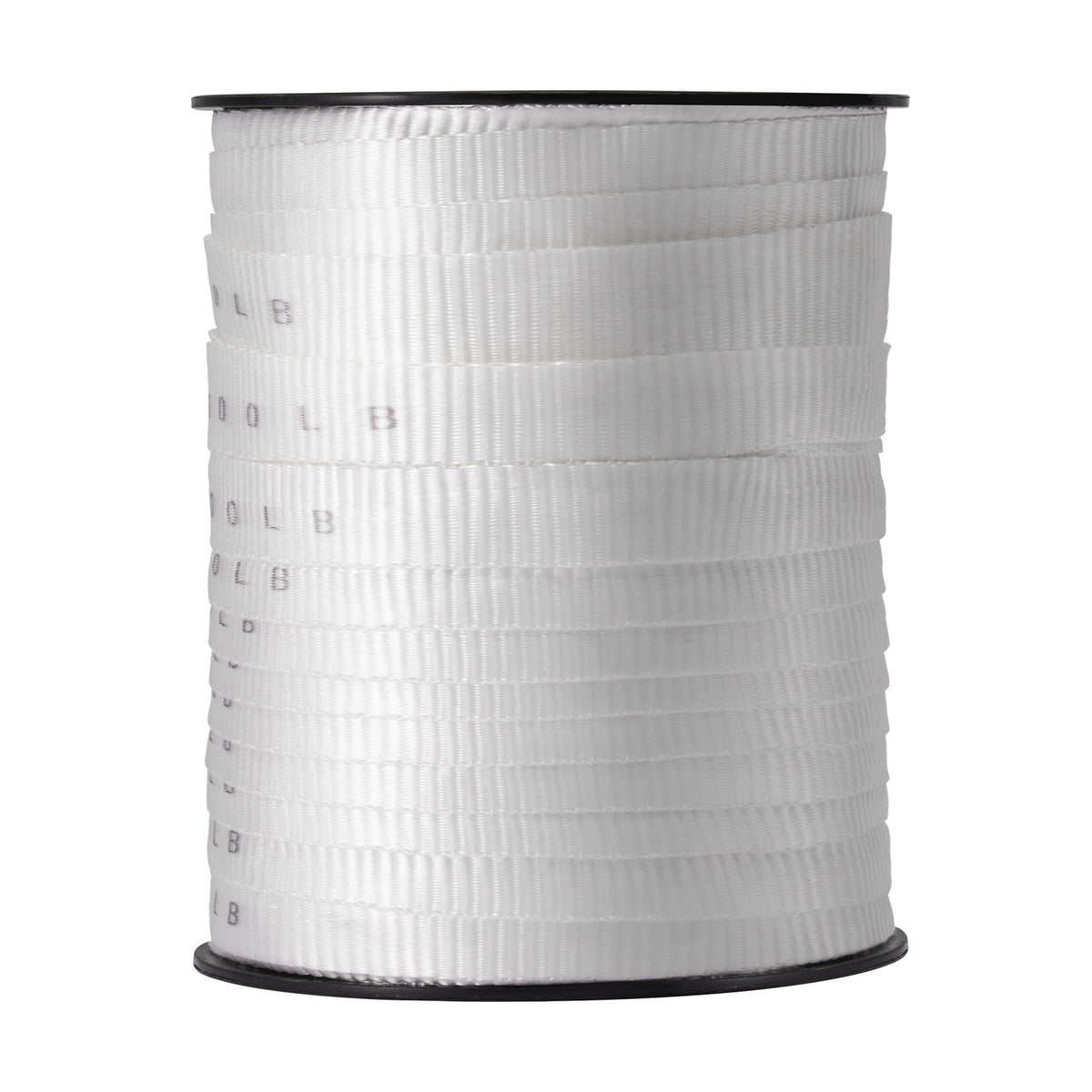 VEVOR Polyester Pull Tape, 1.9 cm x 80.8 m Mule Tape Flat Rope, 1134 kgf Tensile Capacity, Printed Webbing Cable Pulling Tape for Packaging, Gardening, Commercial Electrical, Conduit Work, White