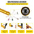 VEVOR Flex Shaft Grinder Rotary Tool 780W 6.5mm Chuck w/ Foot Pedal 45 Accessory