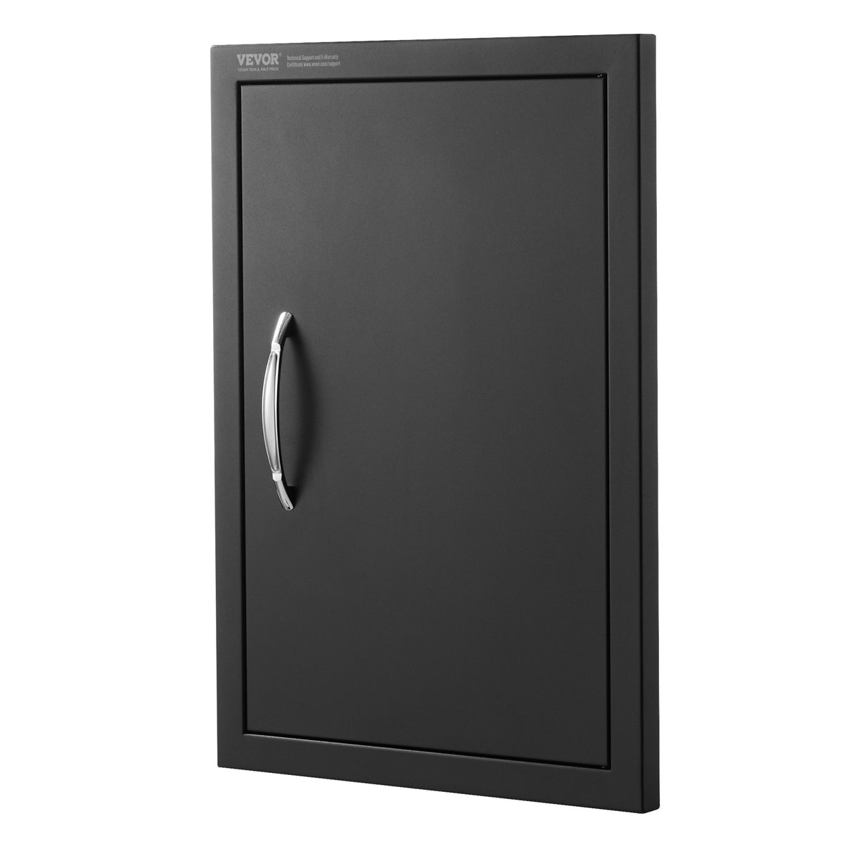 VEVOR BBQ Access Door, 415x570 mm Single Outdoor Kitchen Door, Cold Plate Flush Mount Door, Wall Vertical Door with Handle, for BBQ Island, Grilling Station, Outside Cabinet