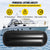 VEVOR Boat Fenders, 10" x 28" Ribbed Fender, 4 Pack Boat Bumpers, Hole Through Middle Ribbed Inflatable Boat Fender with 4 Ropes, for Pontoon Boat Sailboat, Ski Boat, Black