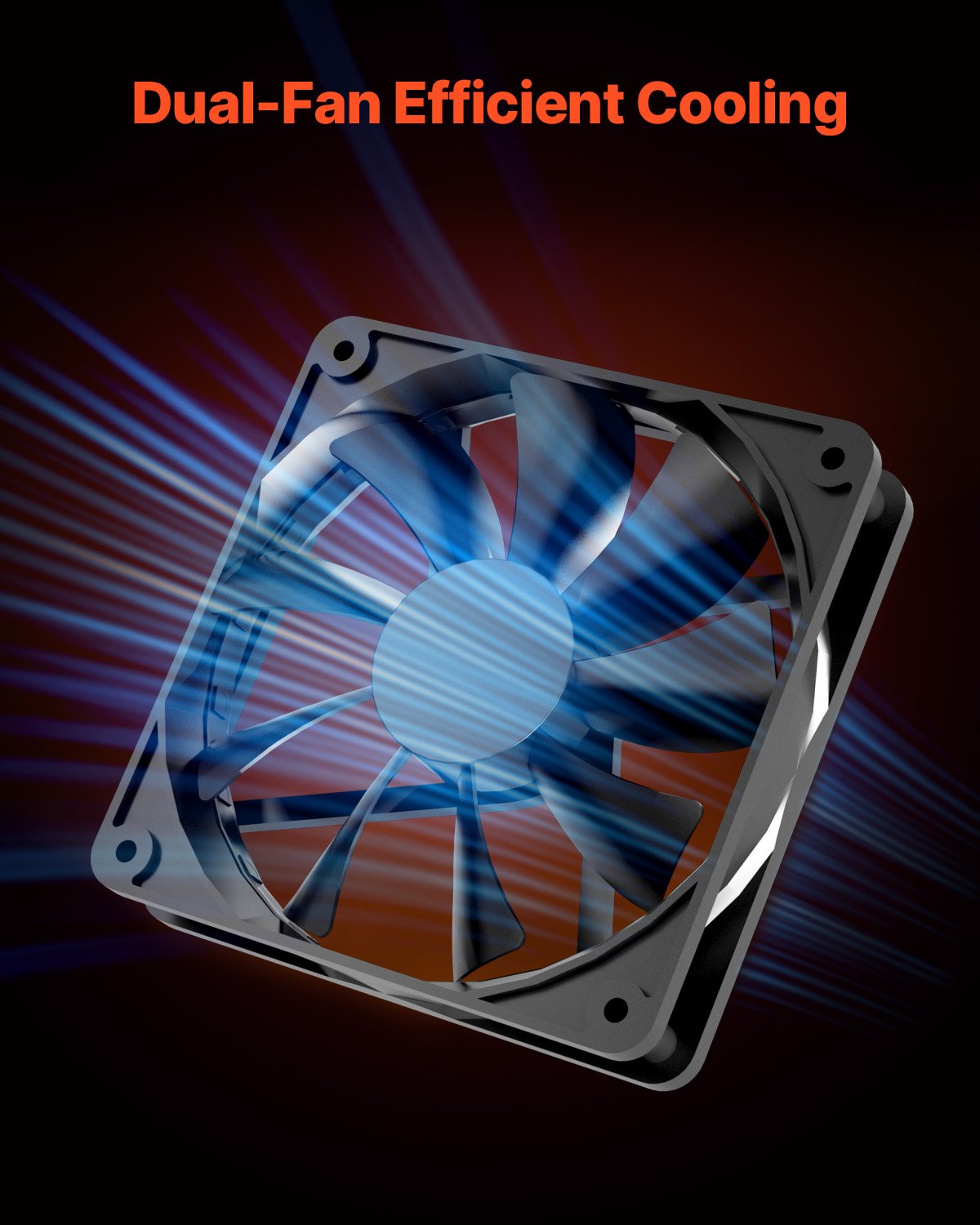 VEVOR PC Gaming Case Mid-Tower Computer Case with 2 Fans for ATX Motherboard