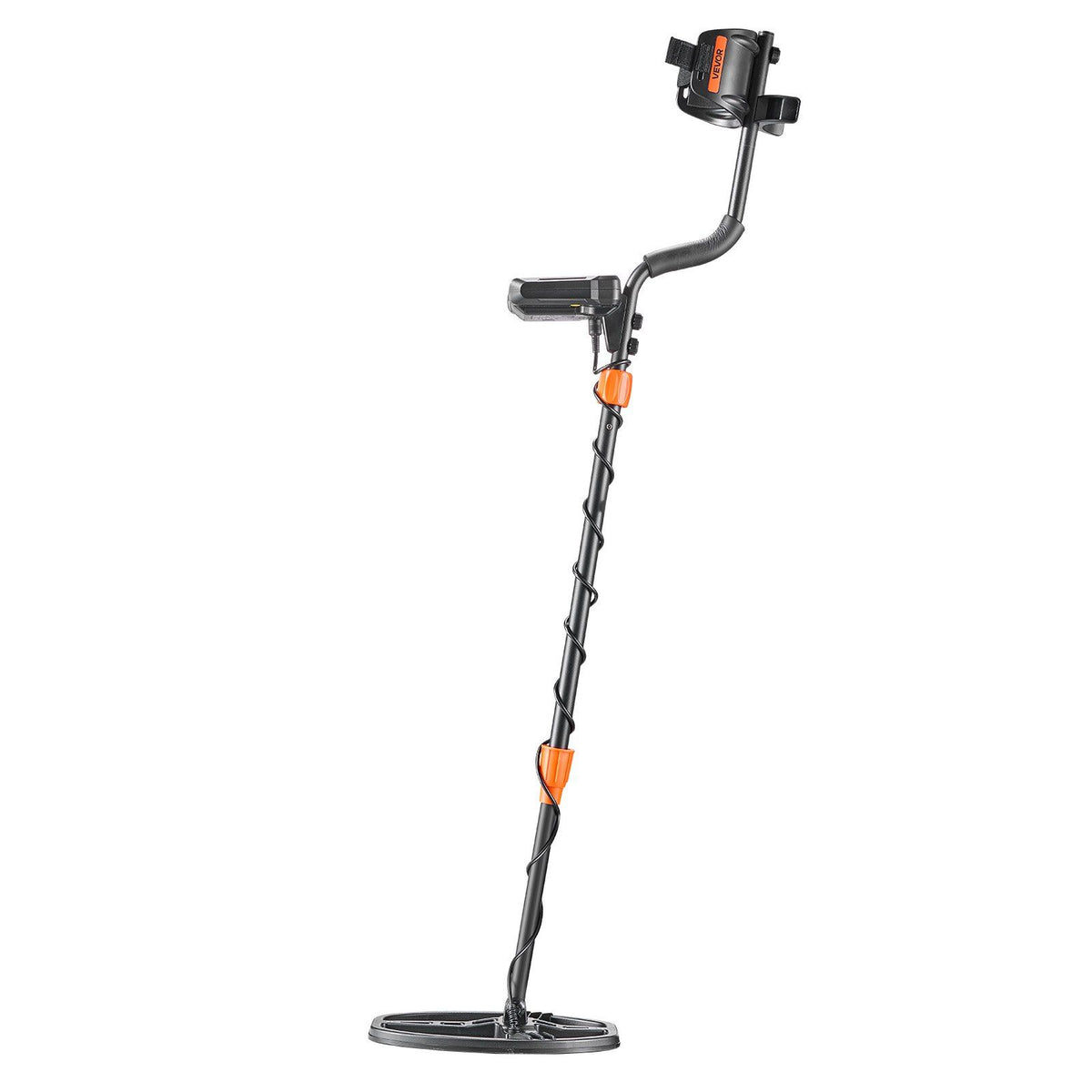 Metal Detector for Adults, 254 mm, Professional High Accuracy Gold Detector, IP68 Waterproof Search Coil with Display, Headphones, 5 Modes, Adjustable Length, for Detecting Gold Treasure Hunting