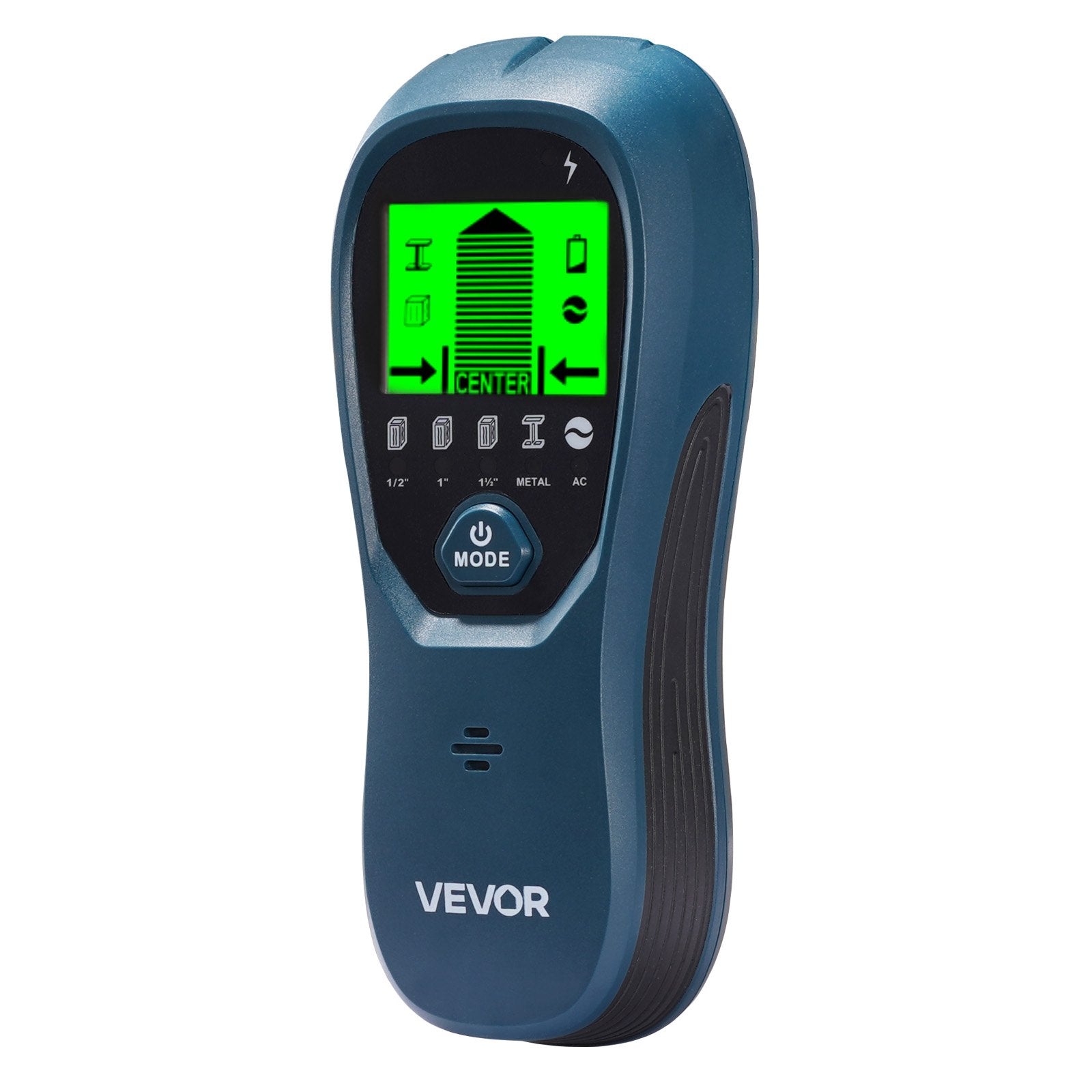 VEVOR Stud Finder Wall Scanner, 5 in 1, Electronic Wall Stud Detector with Smart Sensor, High-Definition LCD Display and Audio Alarm, for the Center and Edge of Metal, AC Wire, Joists, Pipes, Blue