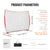 VEVOR Barricade Backstop Net, 12x9 ft Ball Sports Barrier Netting, Portable Practice Equipment with Carry Bag, Protection Screen for Baseball Softball Lacrosse Soccer Hockey Training, for Backyard